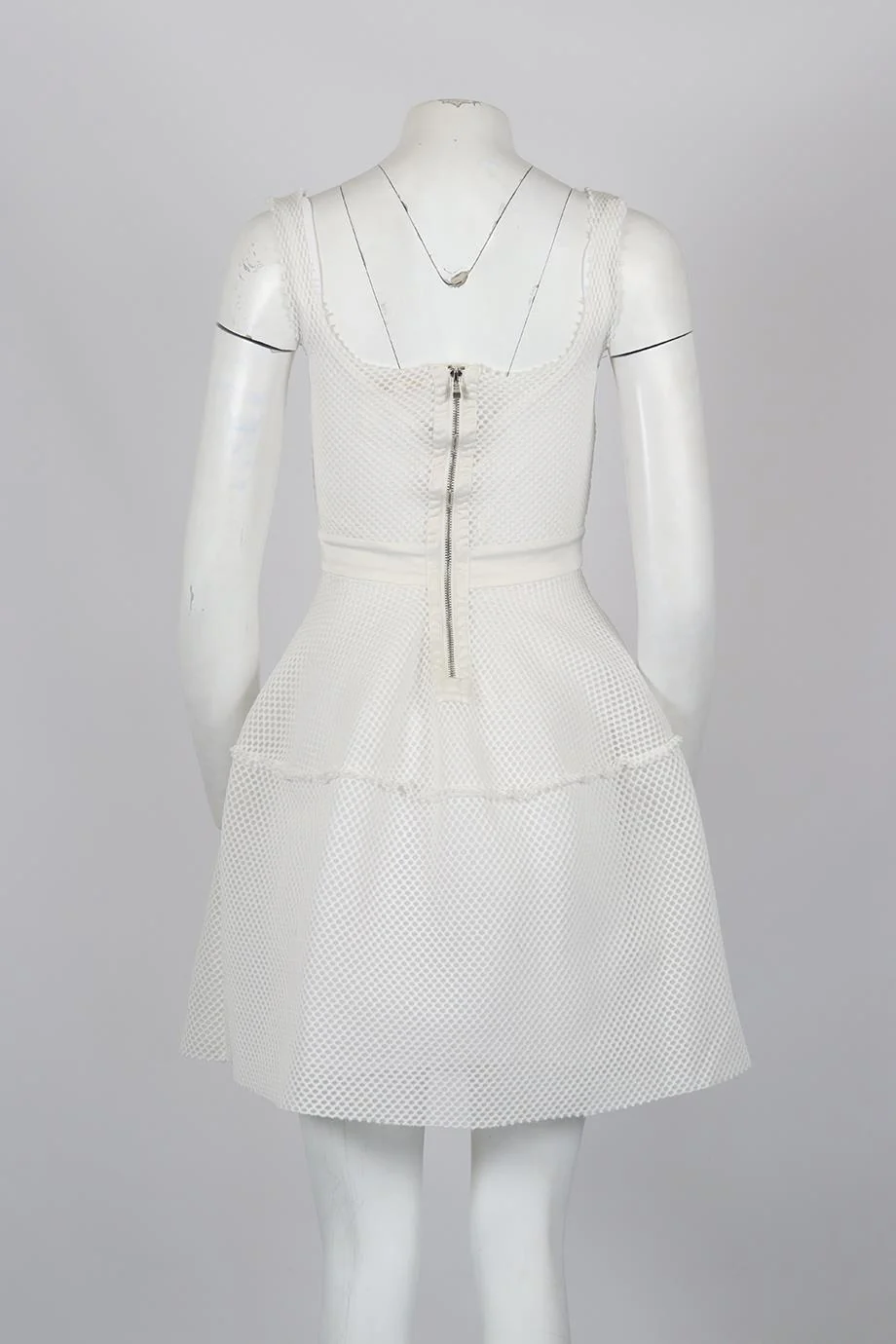MAJE SATIN AND MESH MINI DRESS UK 8 - Image 4