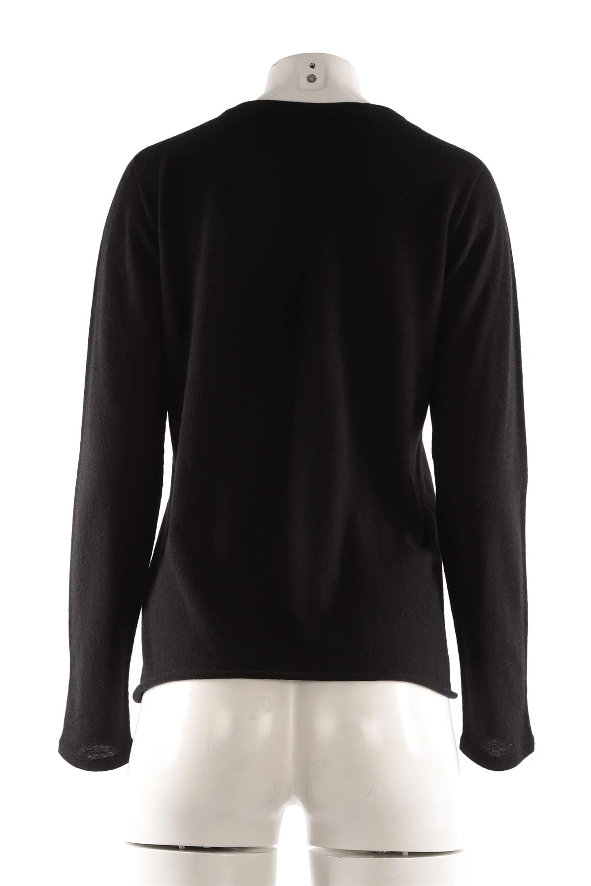 MAJESTIC FILATURES BLACK CASHMERE SWEATER FR 40 - Image 4