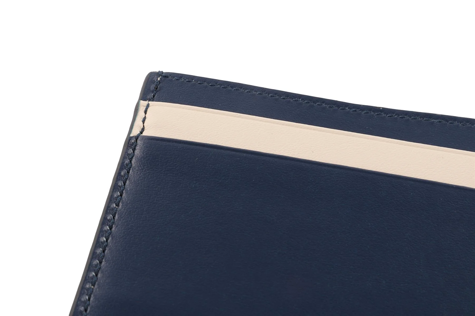 MALONE SOULIERS BLUE LEATHER CARD HOLDER - Image 5