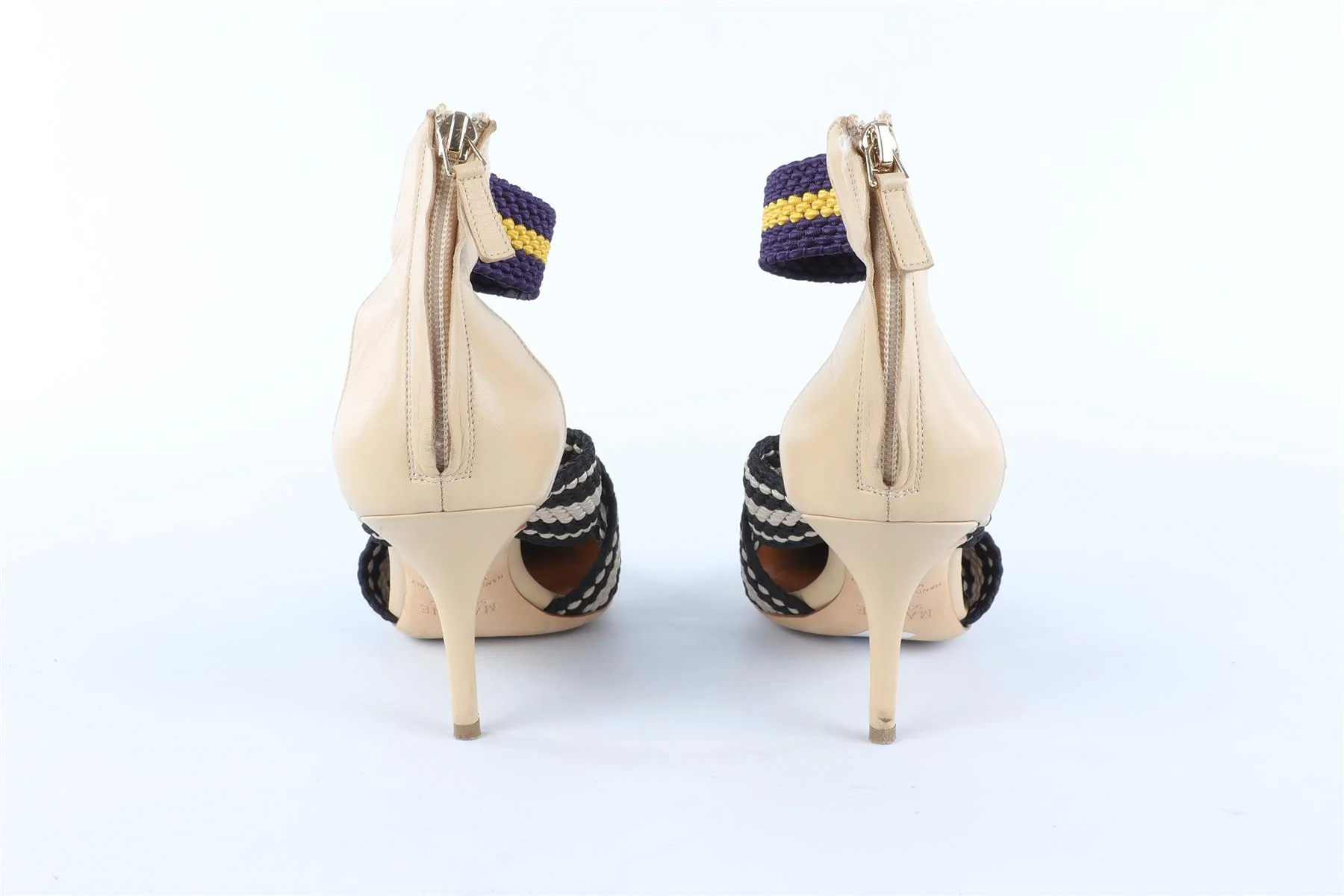 MALONE SOULIERS + ROKSANDA BEIGE LEATHER PUMPS EU 38.5 UK 5.5 US 8.5 - Image 5