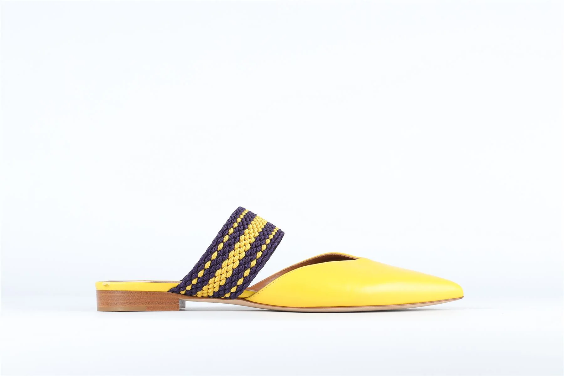 MALONE SOULIERS + ROKSANDA YELLOW LEATHER MULES EU 39 UK 6 US 9 - Image 2