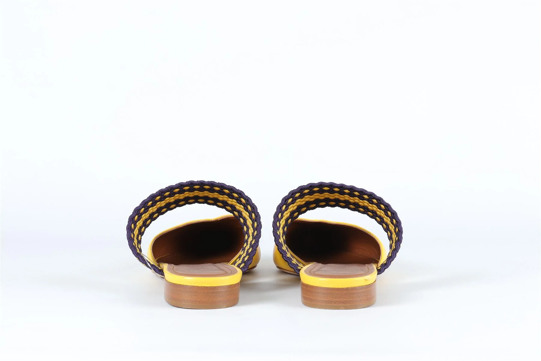 MALONE SOULIERS + ROKSANDA YELLOW LEATHER MULES EU 39 UK 6 US 9 - Image 5