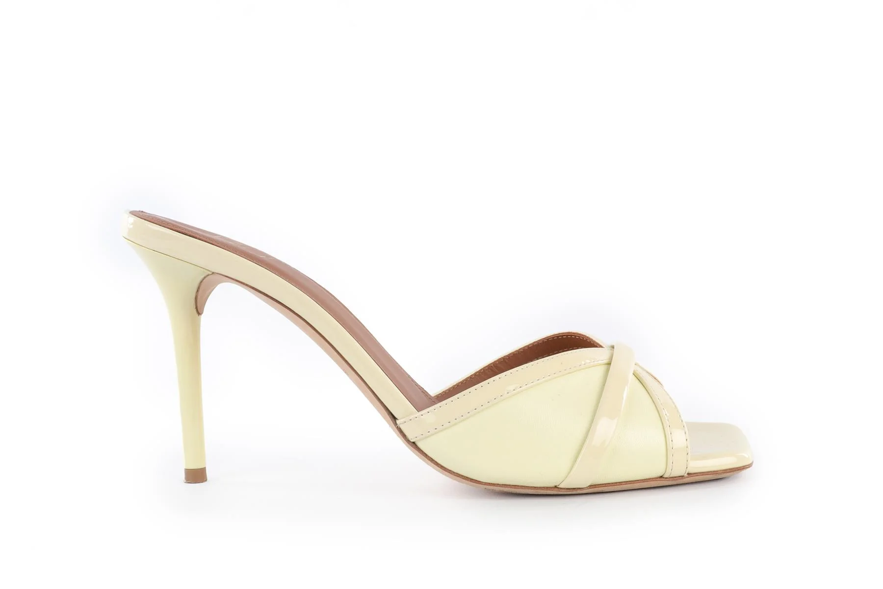MALONE SOULIERS YELLOW LEATHER MULES EU 38.5 UK 5.5 US 8.5 - Image 2