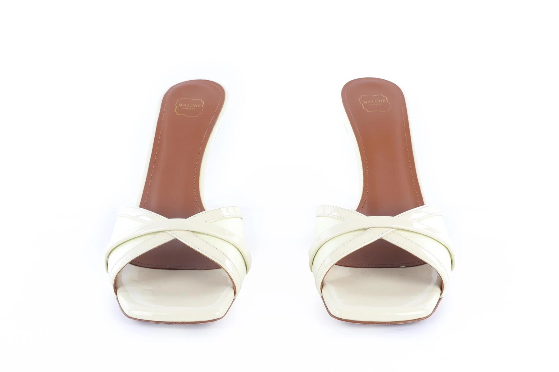 MALONE SOULIERS YELLOW LEATHER MULES EU 38.5 UK 5.5 US 8.5 - Image 3
