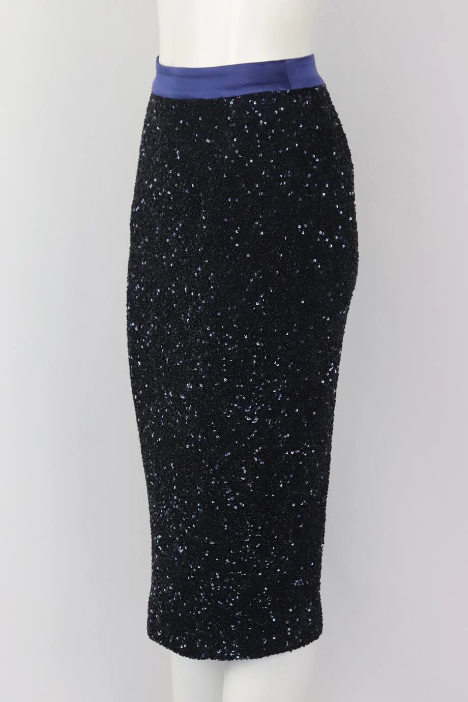 MANISH ARORA SEQUINED CREPE MIDI SKIRT FR 36 UK 8 - Image 3