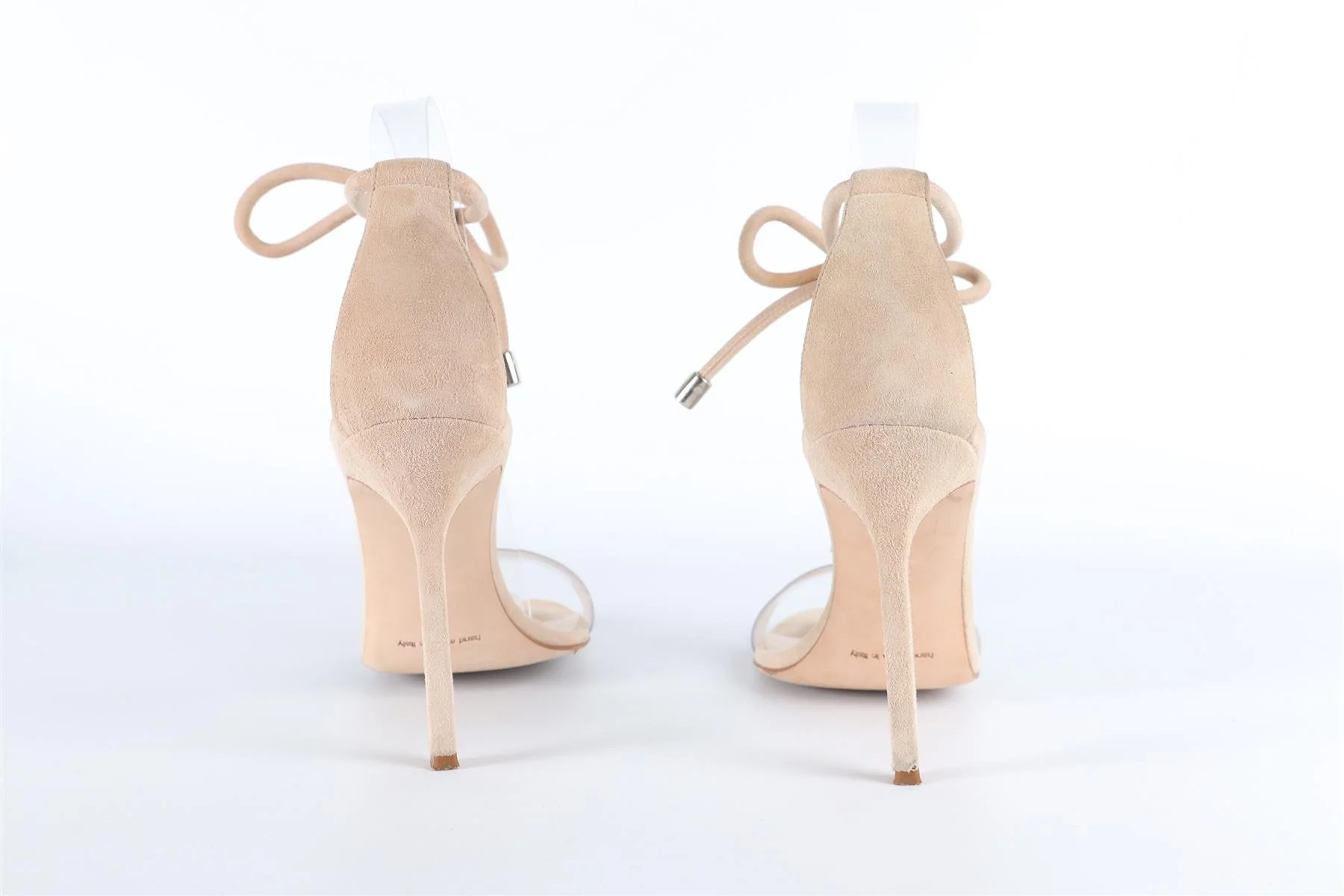 MANOLO BLAHNIK BEIGE SUEDE SANDALS EU 38 UK 5 US 8 - Image 11