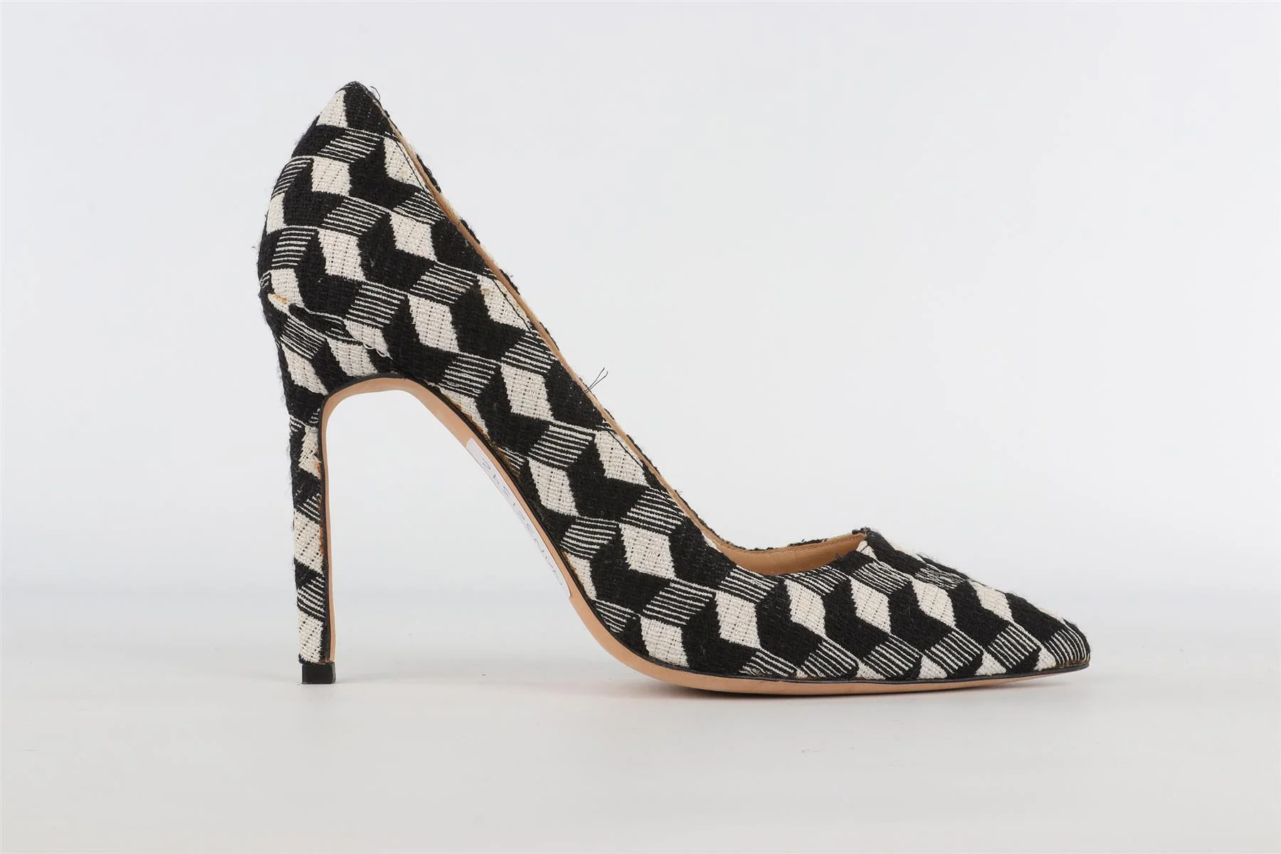 MANOLO BLAHNIK BLACK FABRIC PUMPS EU 38 UK 5 US 8 - Image 2