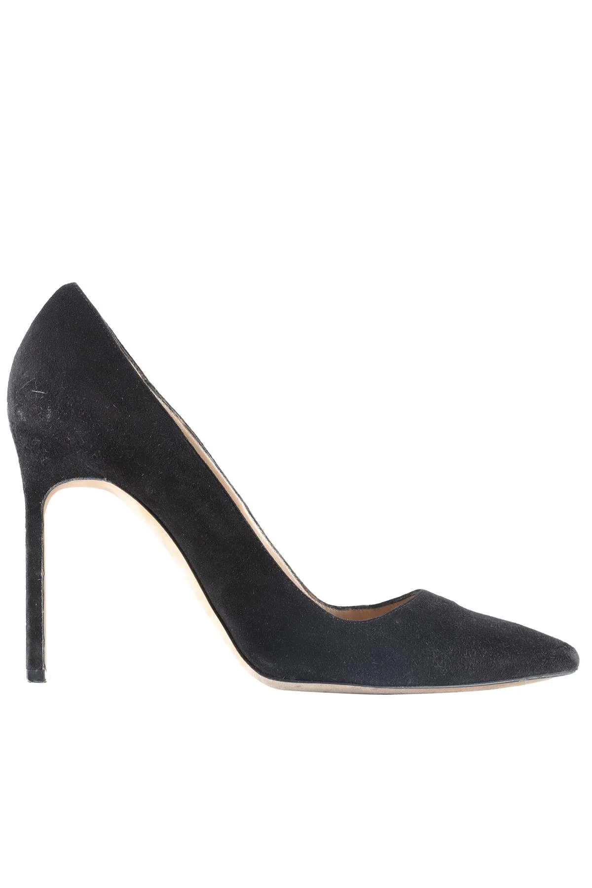MANOLO BLAHNIK BLACK SUEDE PUMPS EU 39 UK 6 US 9 - Image 7