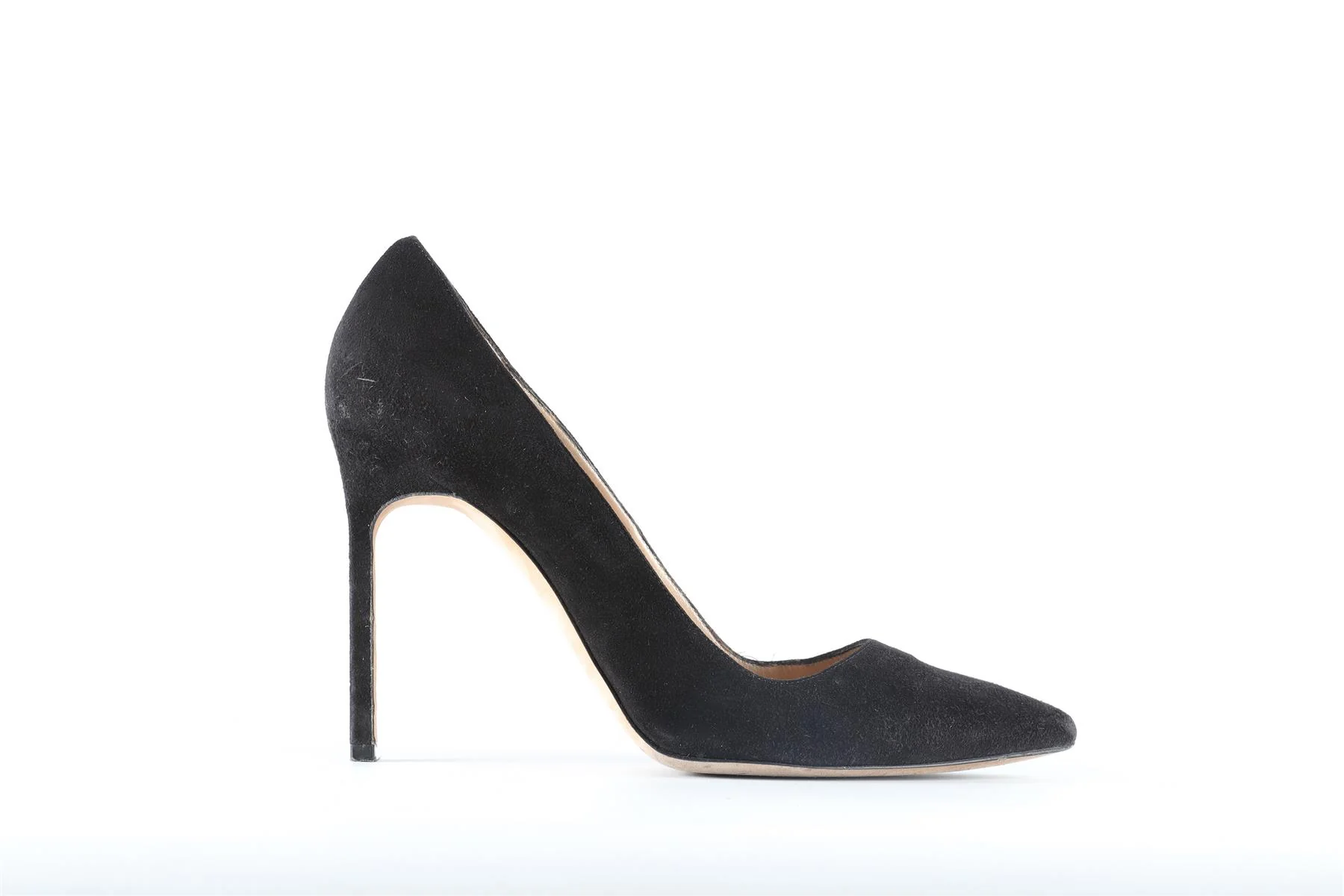 MANOLO BLAHNIK BLACK SUEDE PUMPS EU 39 UK 6 US 9 - Image 9
