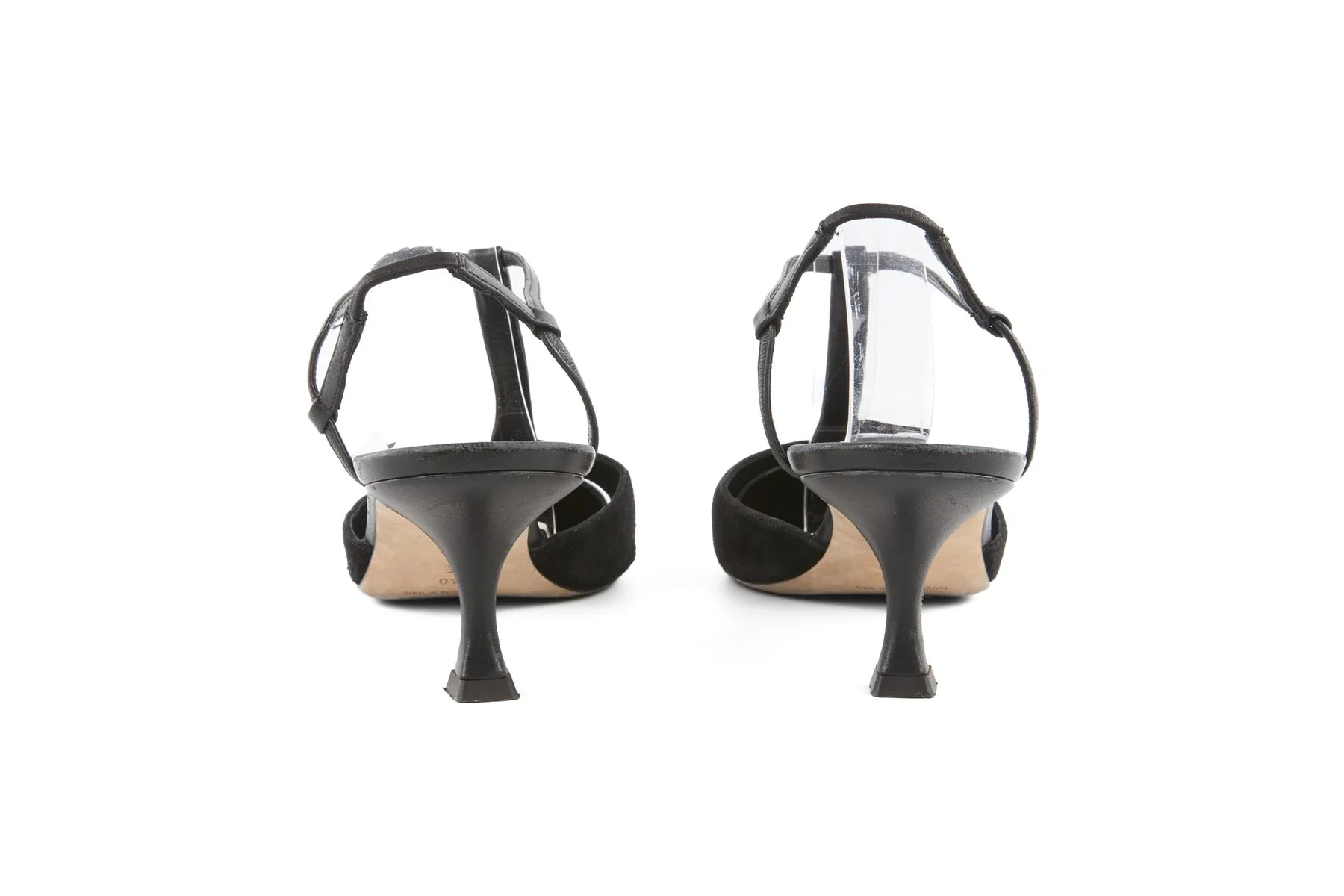 MANOLO BLAHNIK BLACK SUEDE PUMPS EU 40 UK 7 US 10 - Image 5
