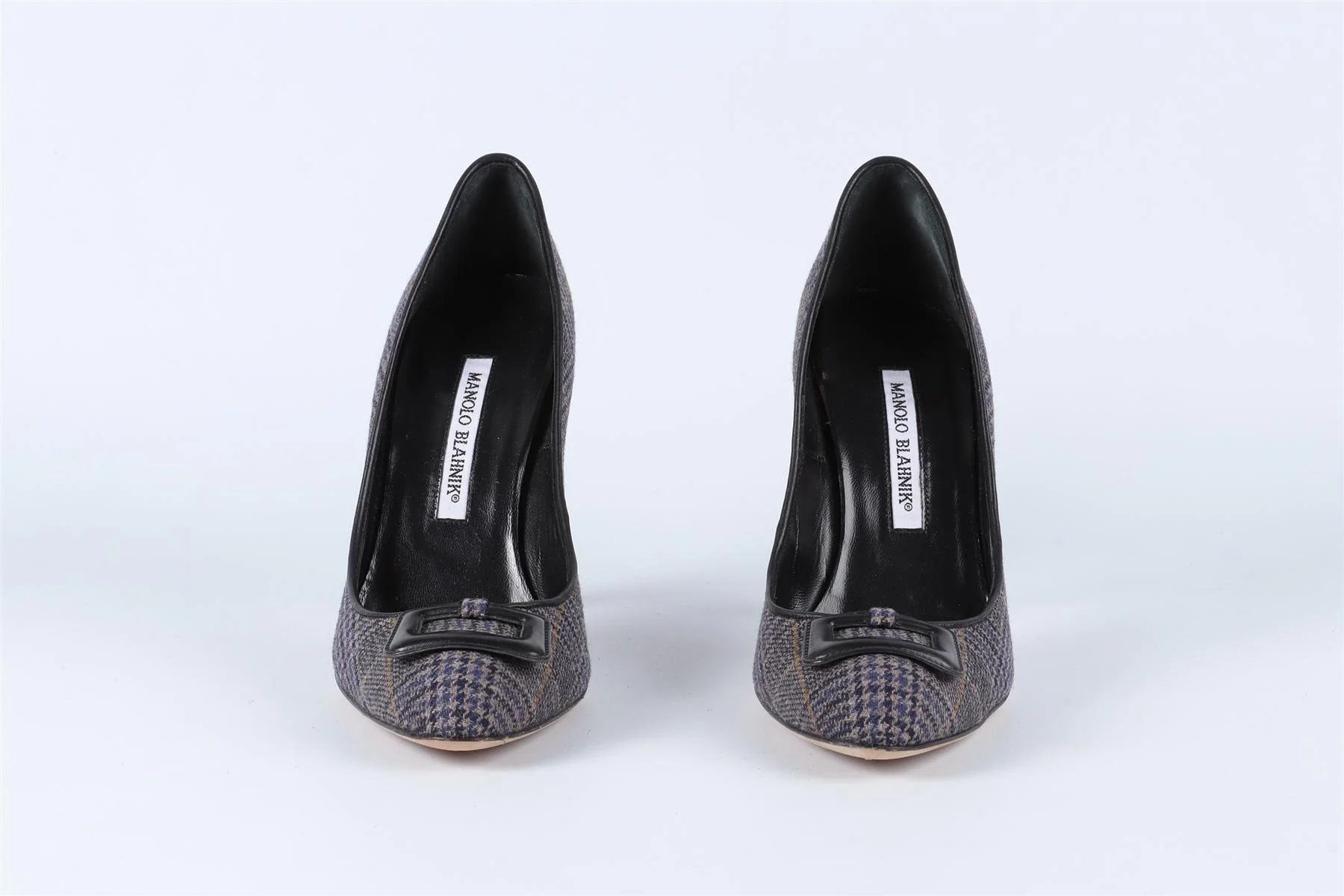 MANOLO BLAHNIK GREY WOOL PUMPS EU 38 UK 5 US 8 - Image 3