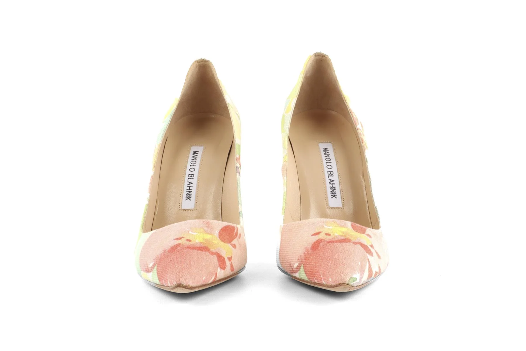 MANOLO BLAHNIK MULTI CANVAS PUMPS EU 38 UK 5 US 8 - Image 3