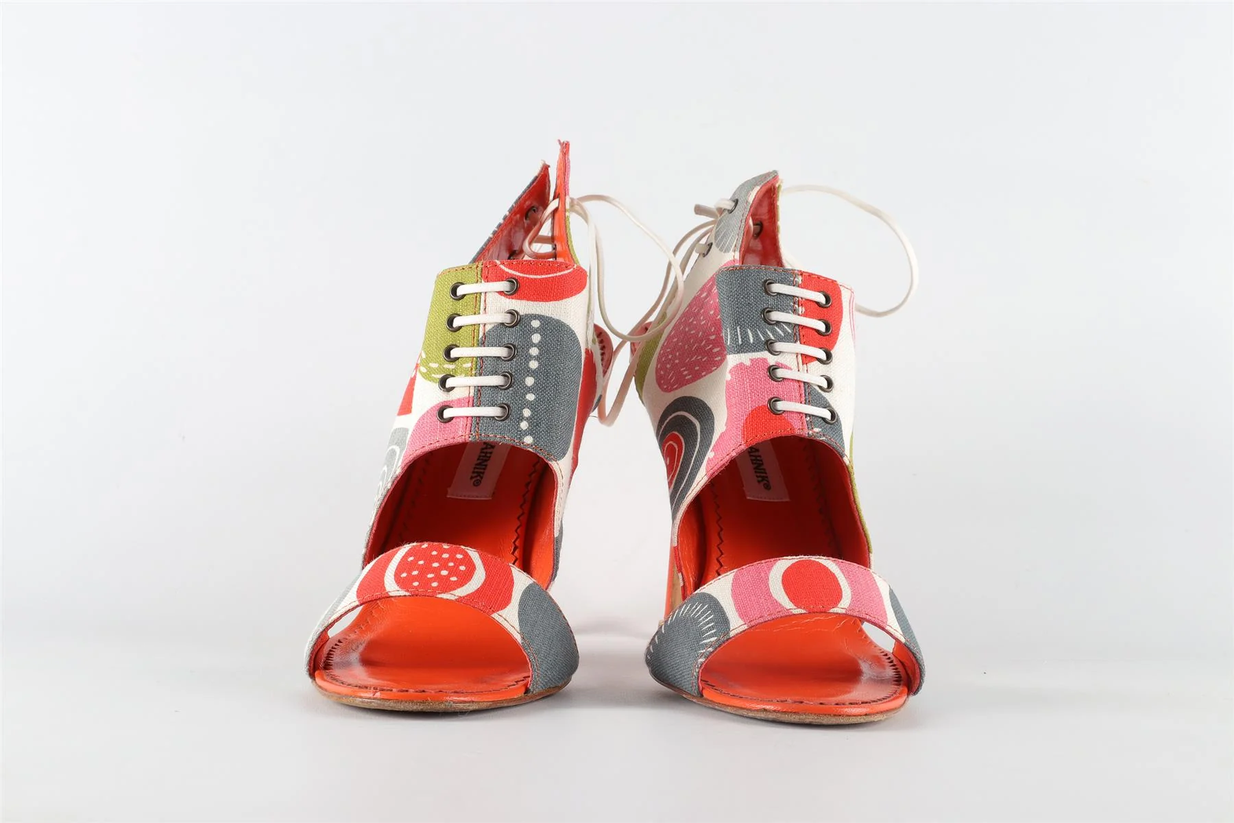 MANOLO BLAHNIK MULTI FABRIC SANDALS EU 40.5 UK 7.5 US 10.5 - Image 3