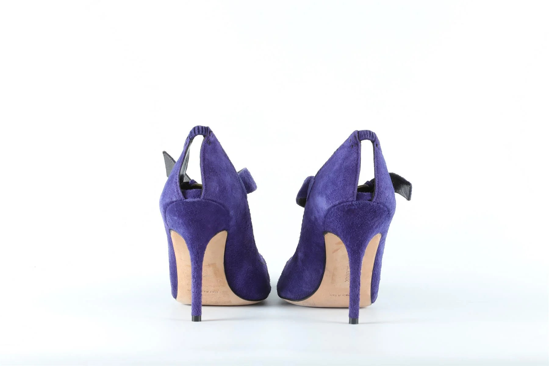 MANOLO BLAHNIK PURPLE SUEDE PUMPS EU 39.5 UK 6.5 US 9.5 - Image 5