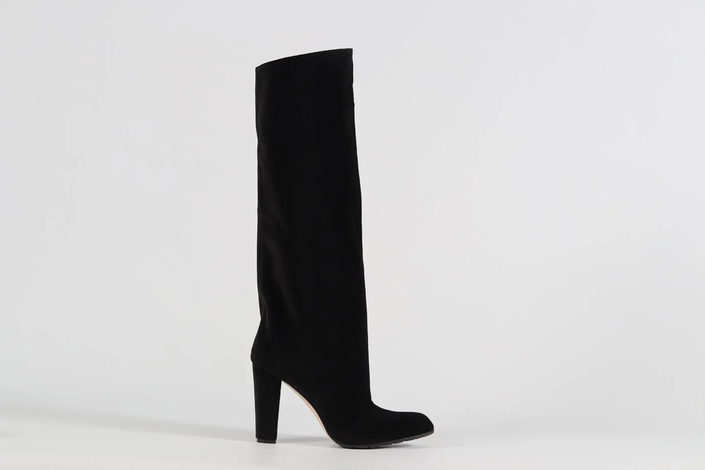 MANOLO BLAHNIK VELVET KNEE HIGH BOOTS EU 38.5 UK 5.5 US 8.5 - Image 3