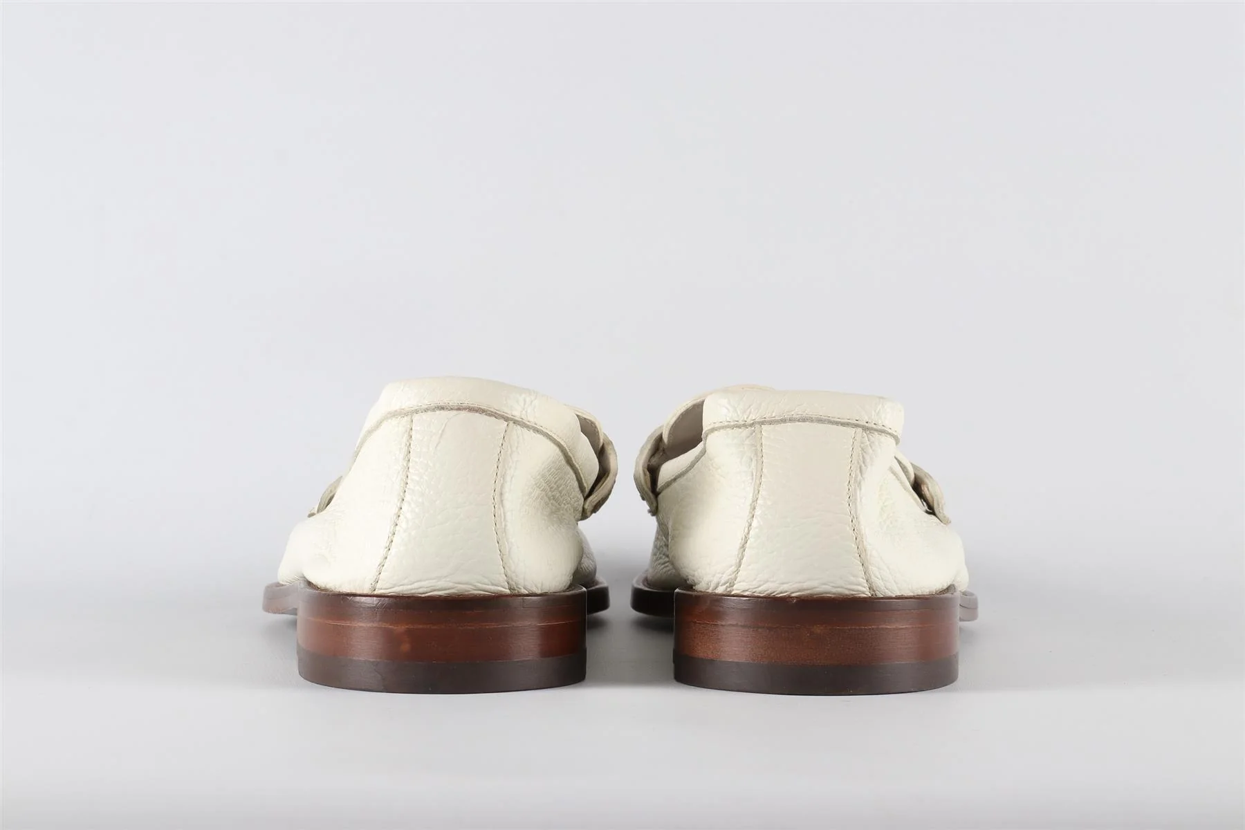 MANOLO BLAHNIK WHITE MEN'S LEATHER LOAFERS EU 41 UK 7 US 8 - Image 5