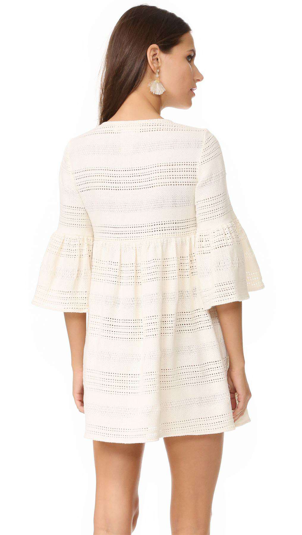 MARA HOFFMAN CROCHET COVER UP MINI DRESS MEDIUM - Image 2