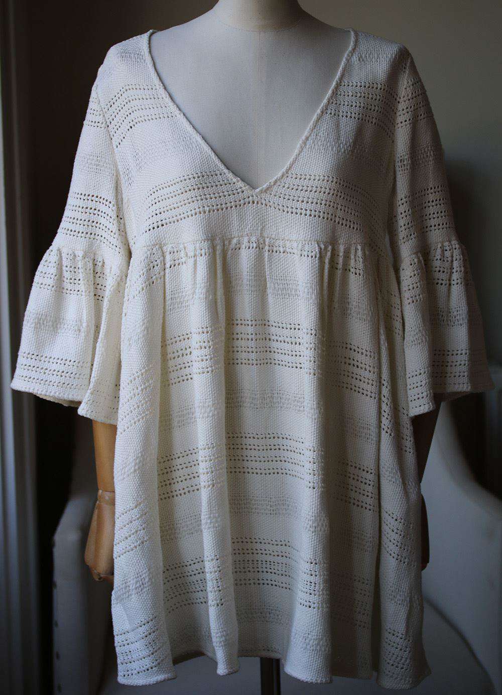 MARA HOFFMAN CROCHET COVER UP MINI DRESS MEDIUM - Image 3