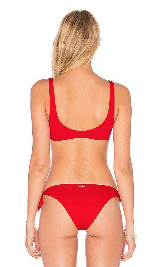 MARA HOFFMAN RIO RED TIE BIKINI LARGE - Image 2