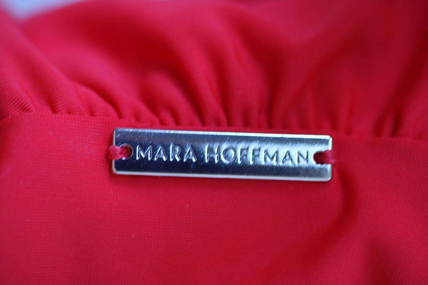 MARA HOFFMAN RIO RED TIE BIKINI LARGE - Image 4