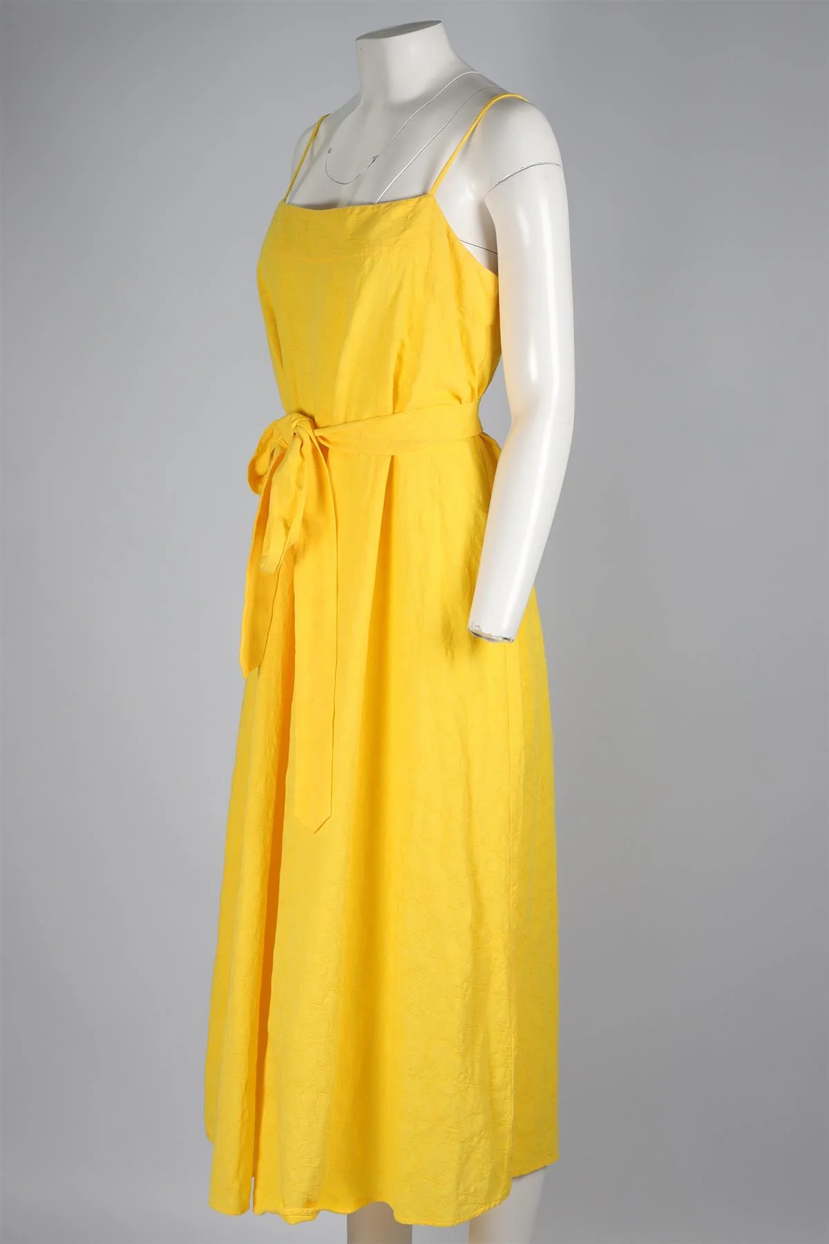 MARA HOFFMAN YELLOW COTTON MAXI DRESS LARGE - Image 3