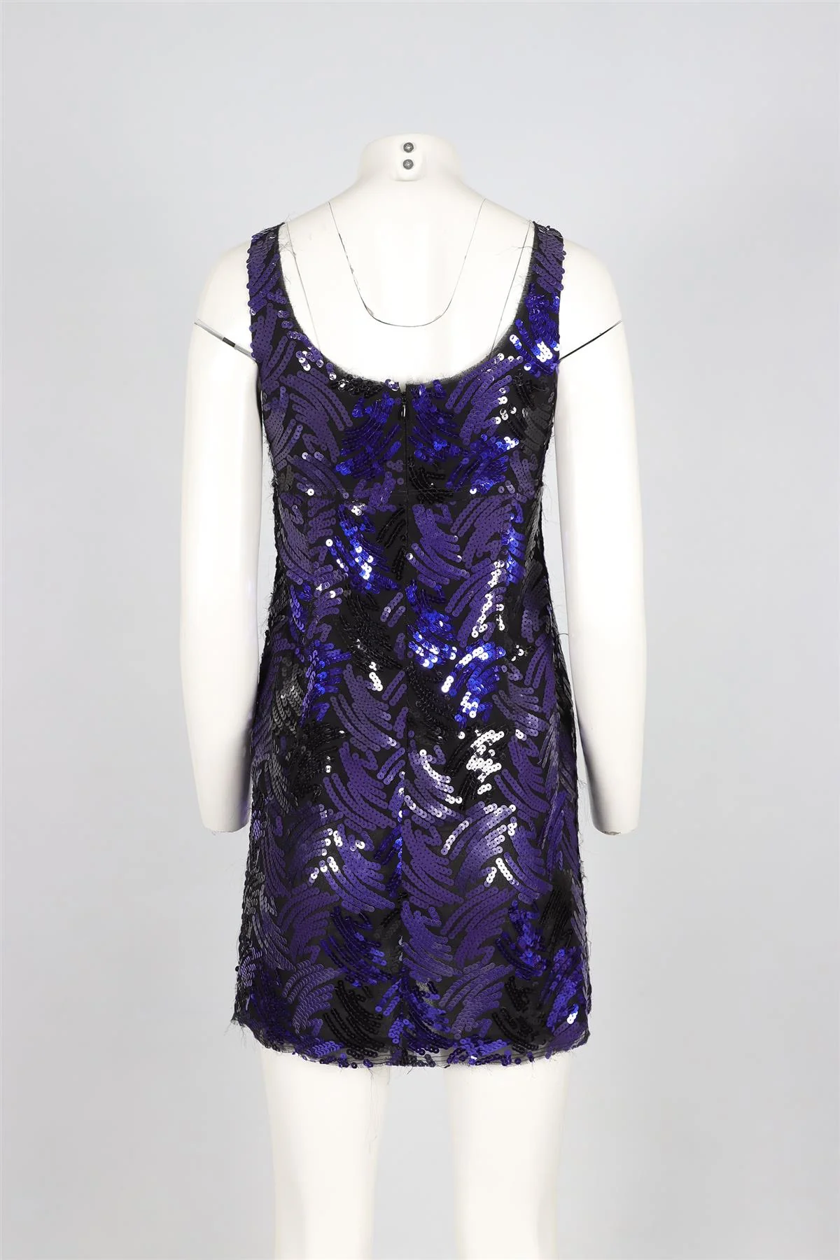 MARC JACOBS NAVY SEQUIN MINI DRESS US 2 UK 6 - Image 4