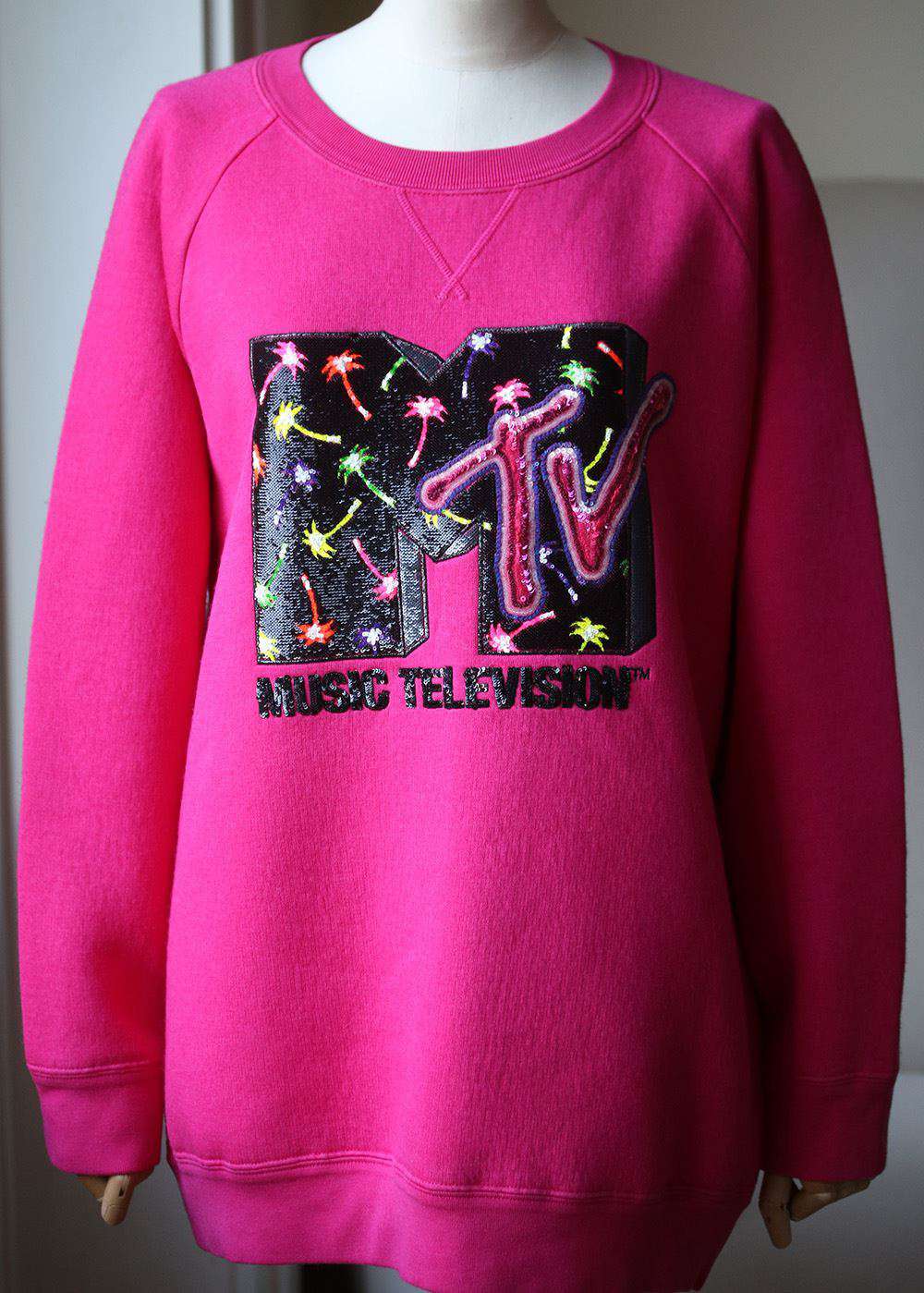 MARC JACOBS SEQUINED MTV KNIT SWEATER XSMALL - Image 3