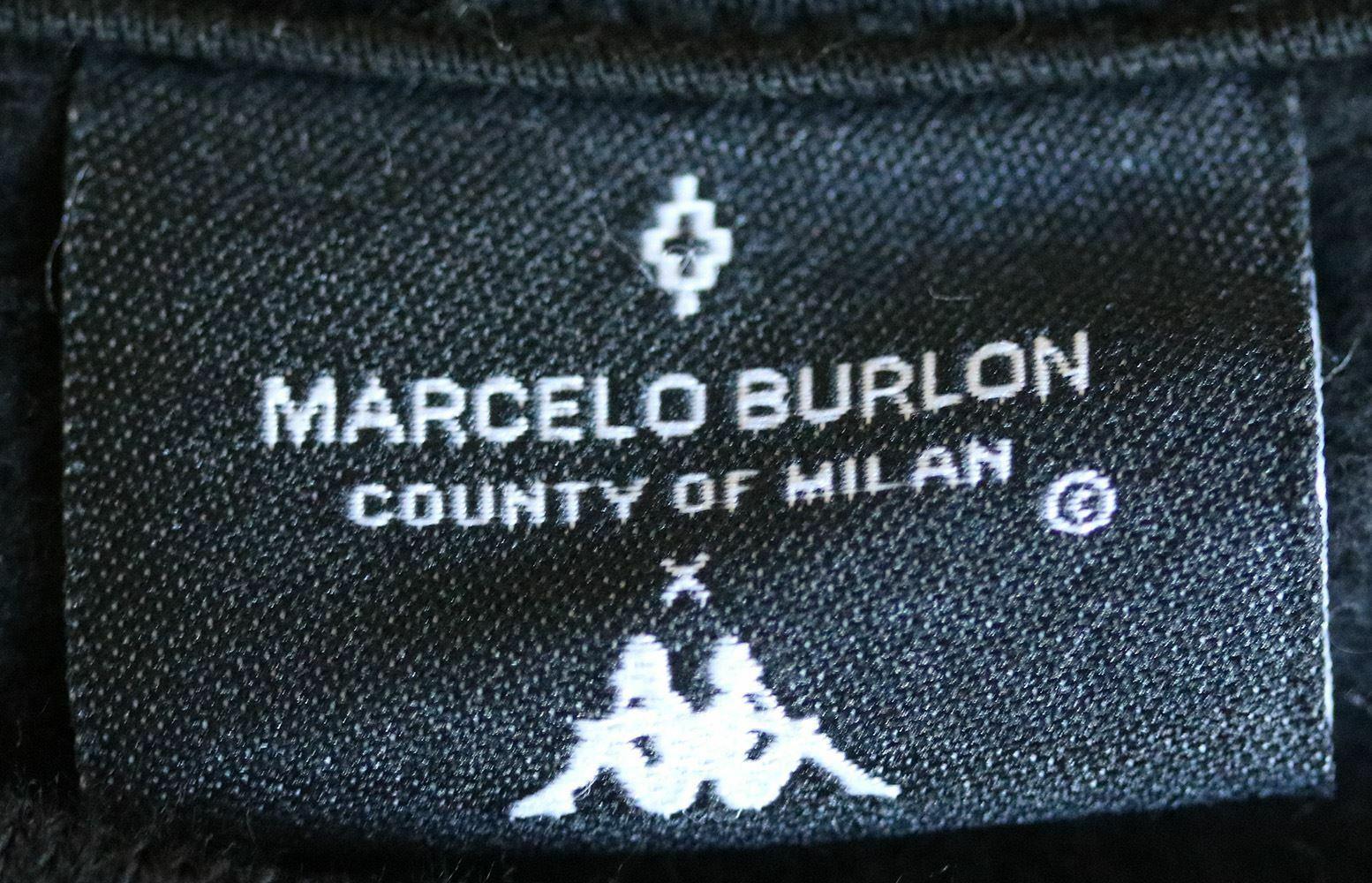 MARCELO BURLON + KAPPA EMBROIDERED COTTON BLEND JERSEY SWEATSHIRT MEDIUM - Image 5