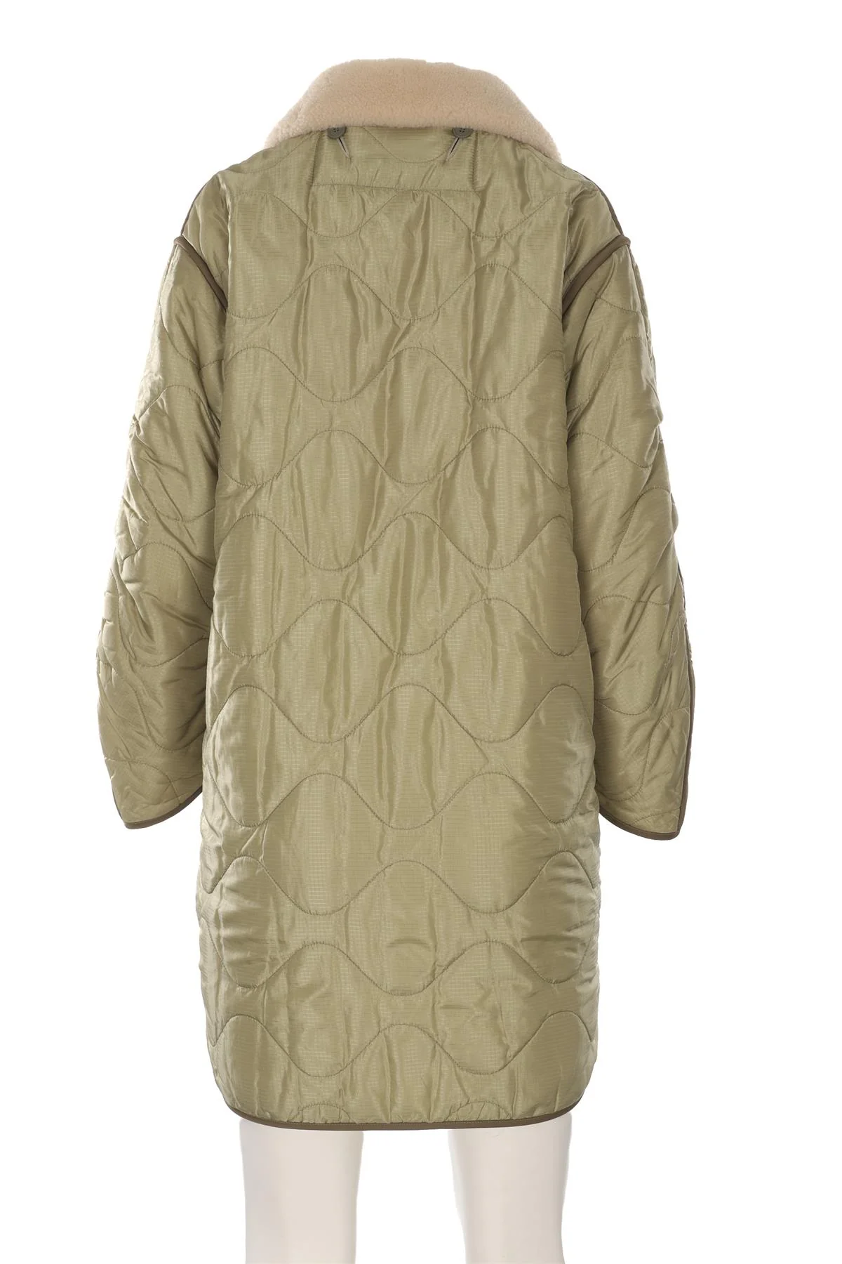 MARFA STANCE GREEN PADDED SHELL COAT SMALL - Image 4