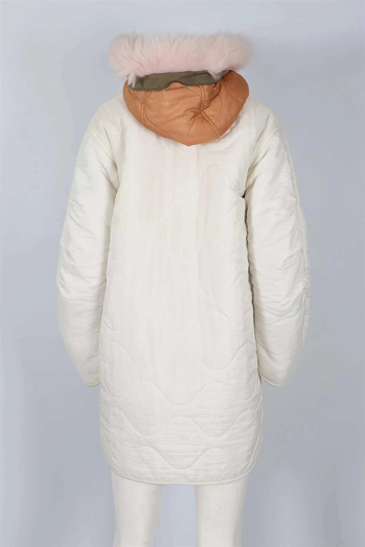 MARFA STANCE WHITE SHEARLING AND SHELL COAT SMALL - Image 5