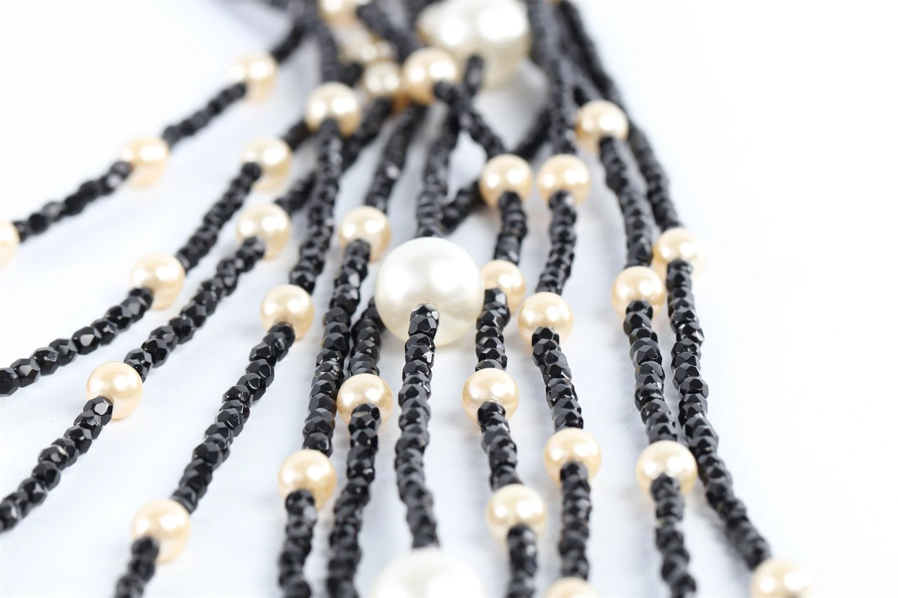 MARIA CALDERARA BLACK PEARL NECKLACE - Image 4