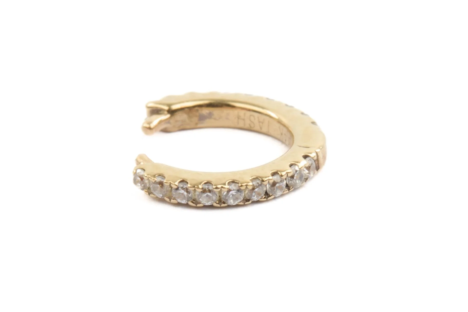 MARIA TASH 14K GOLD CZ EAR CUFF - Image 5