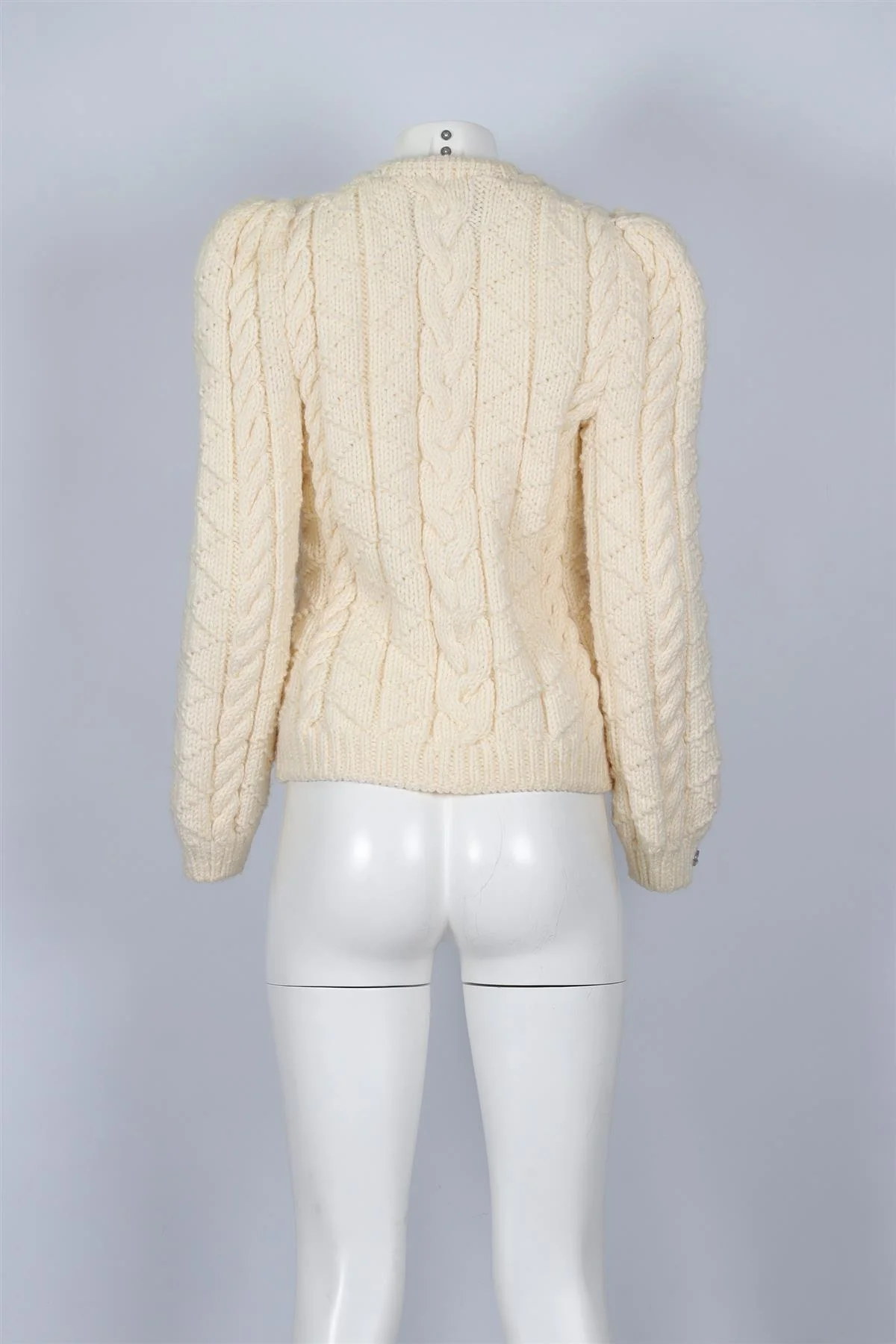 MARIDRUNA CREAM WOOL SWEATER ONE SIZE - Image 4