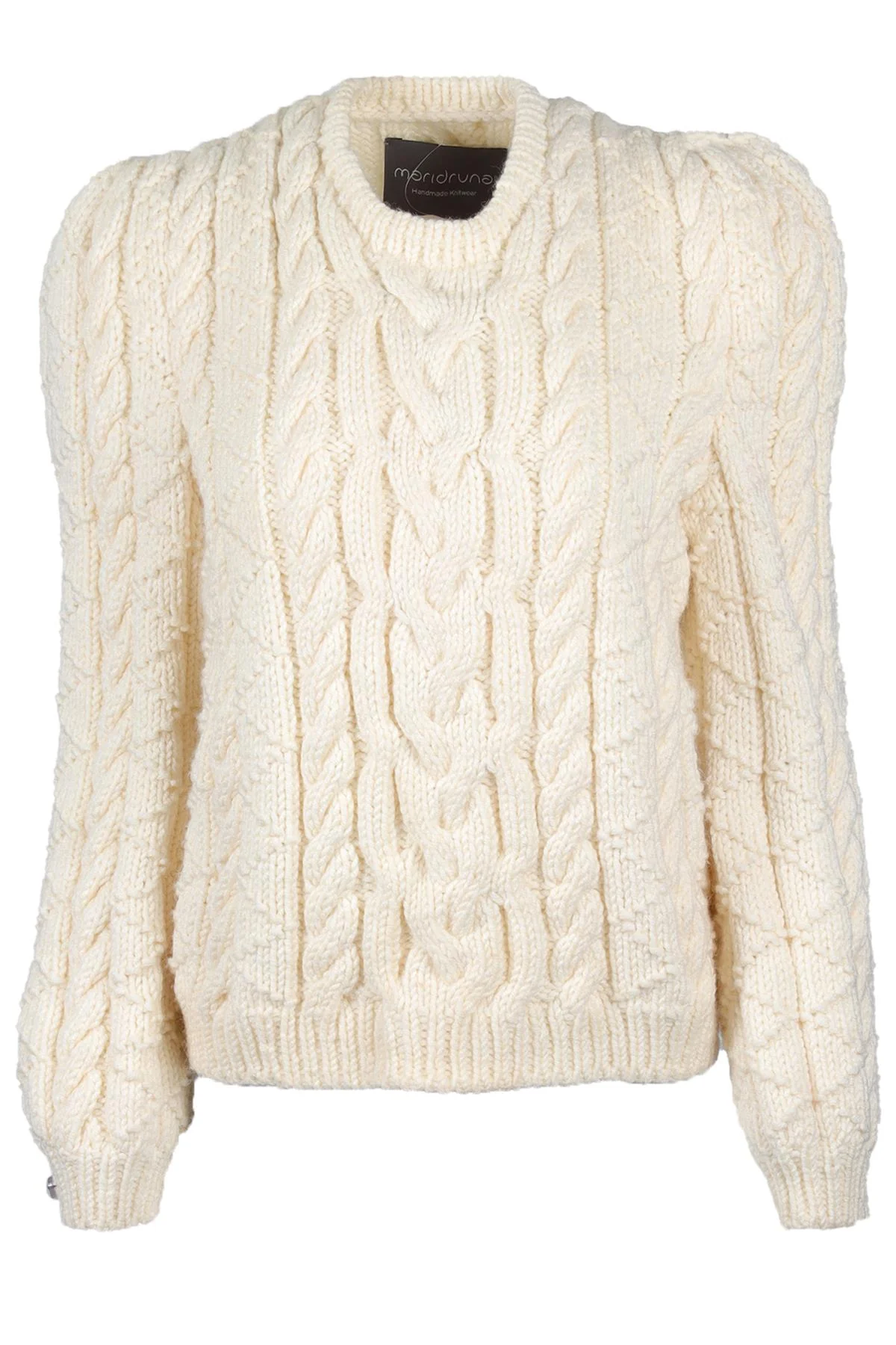 MARIDRUNA CREAM WOOL SWEATER ONE SIZE - Image 5