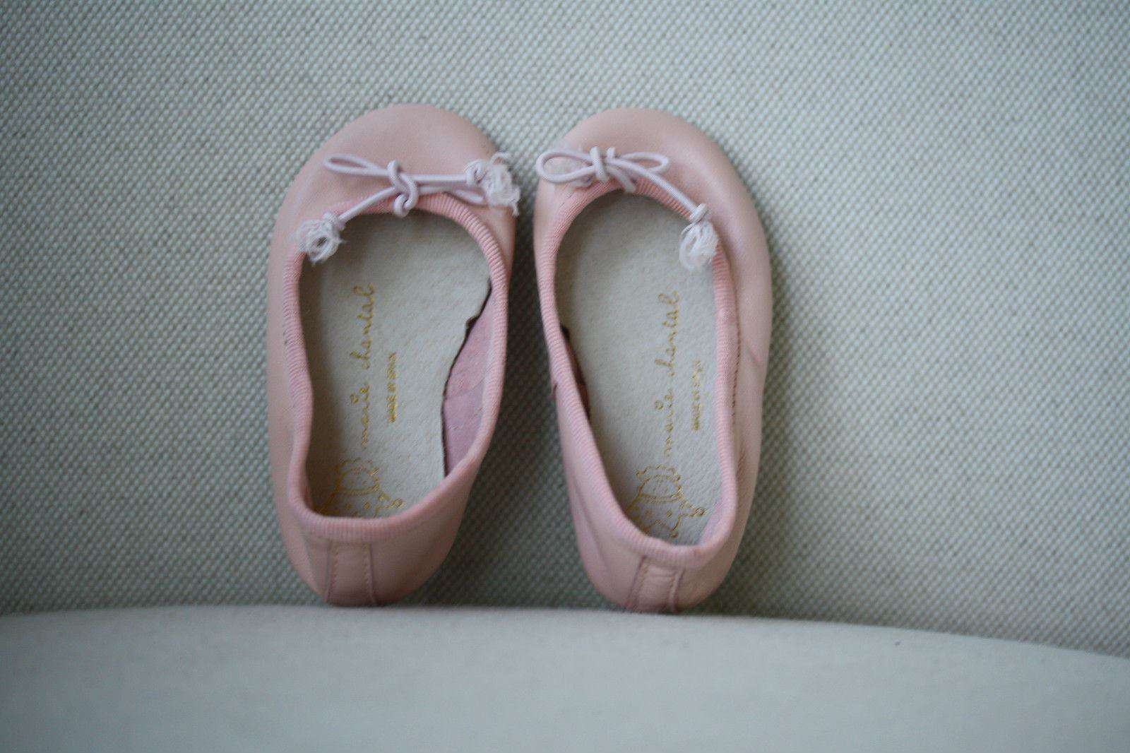 MARIE CHANTAL BABY PINK BALLET SHOES EU 18 US 3 UK 2 - Image 5