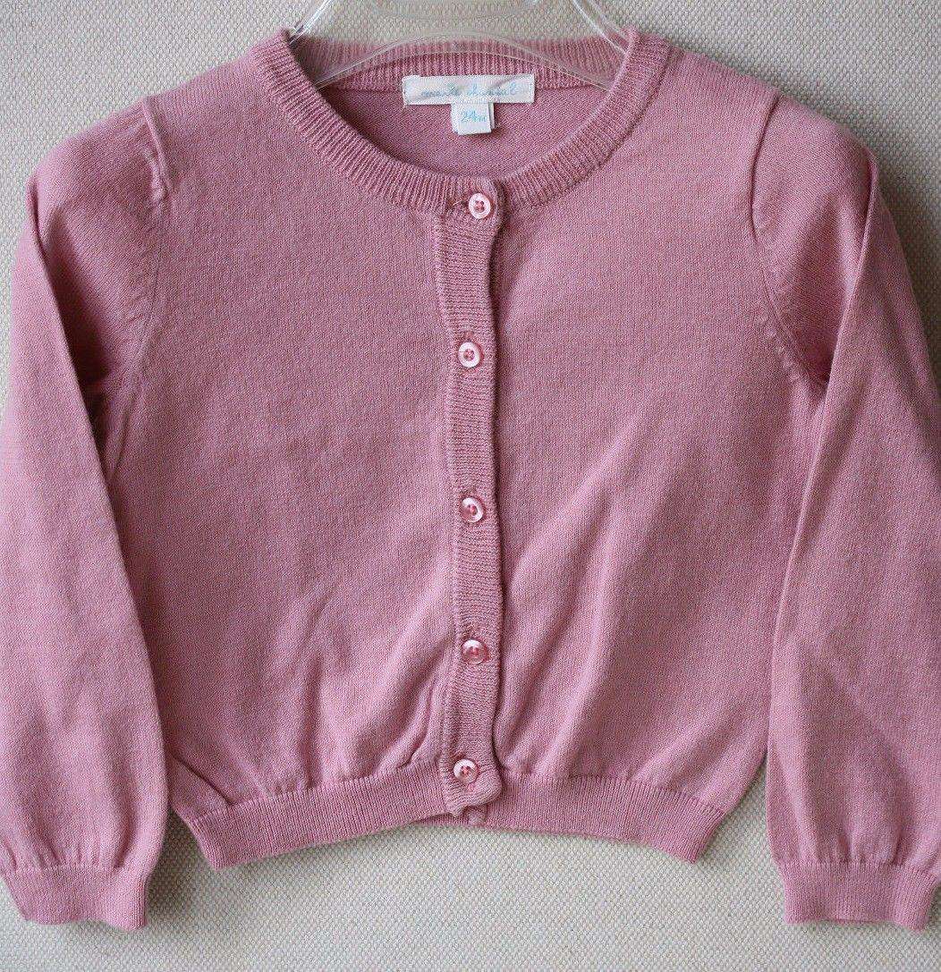 MARIE CHANTAL BABY PINK COTTON CARDIGAN 24 MONTHS - Image 2