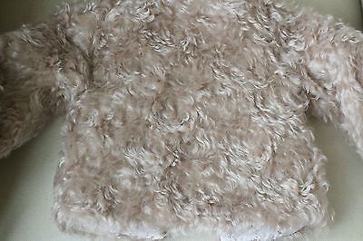 MARIE CHANTAL BABY STEIFF BEIGE FUR COAT LARGE 24 MONTHS - Image 4