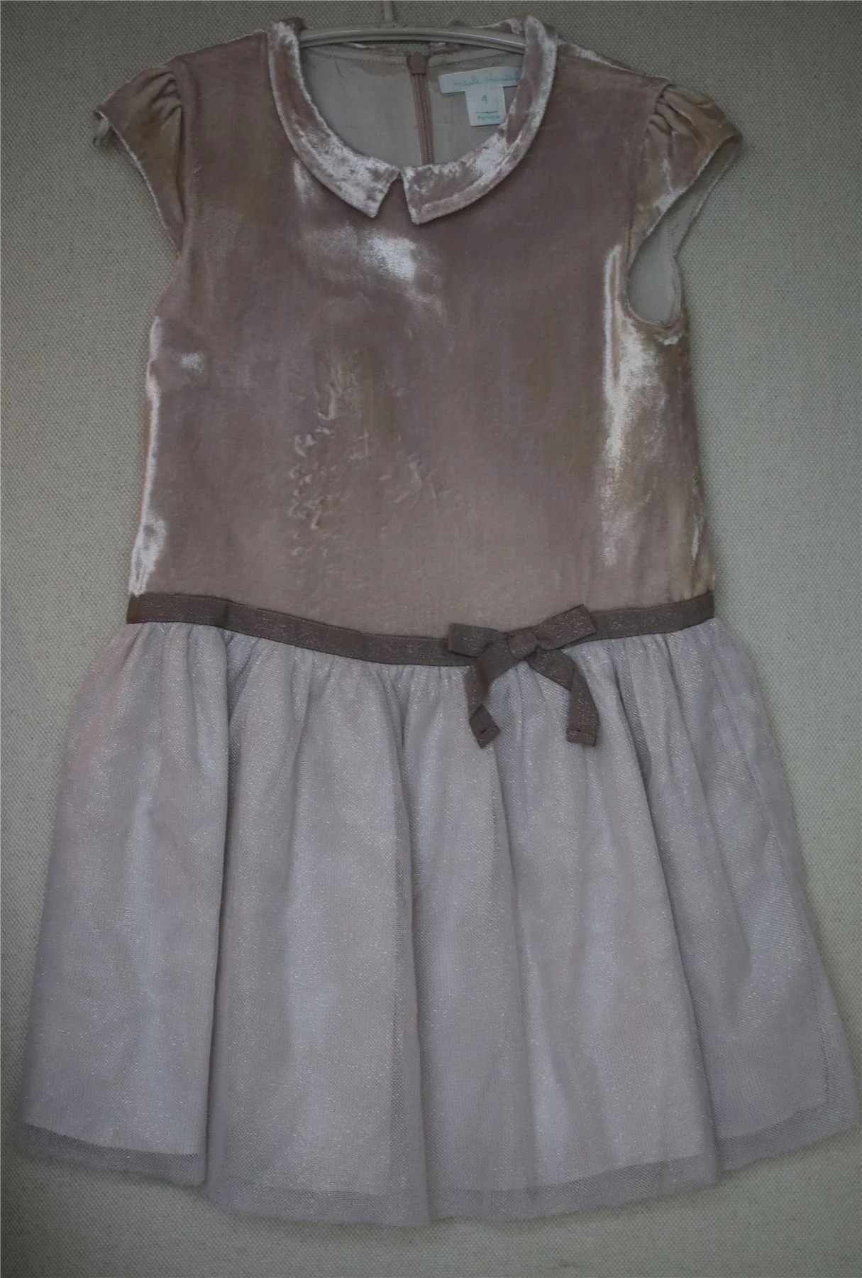 MARIE CHANTAL GIRLS VELVET DRESS 4 YEARS - Image 3