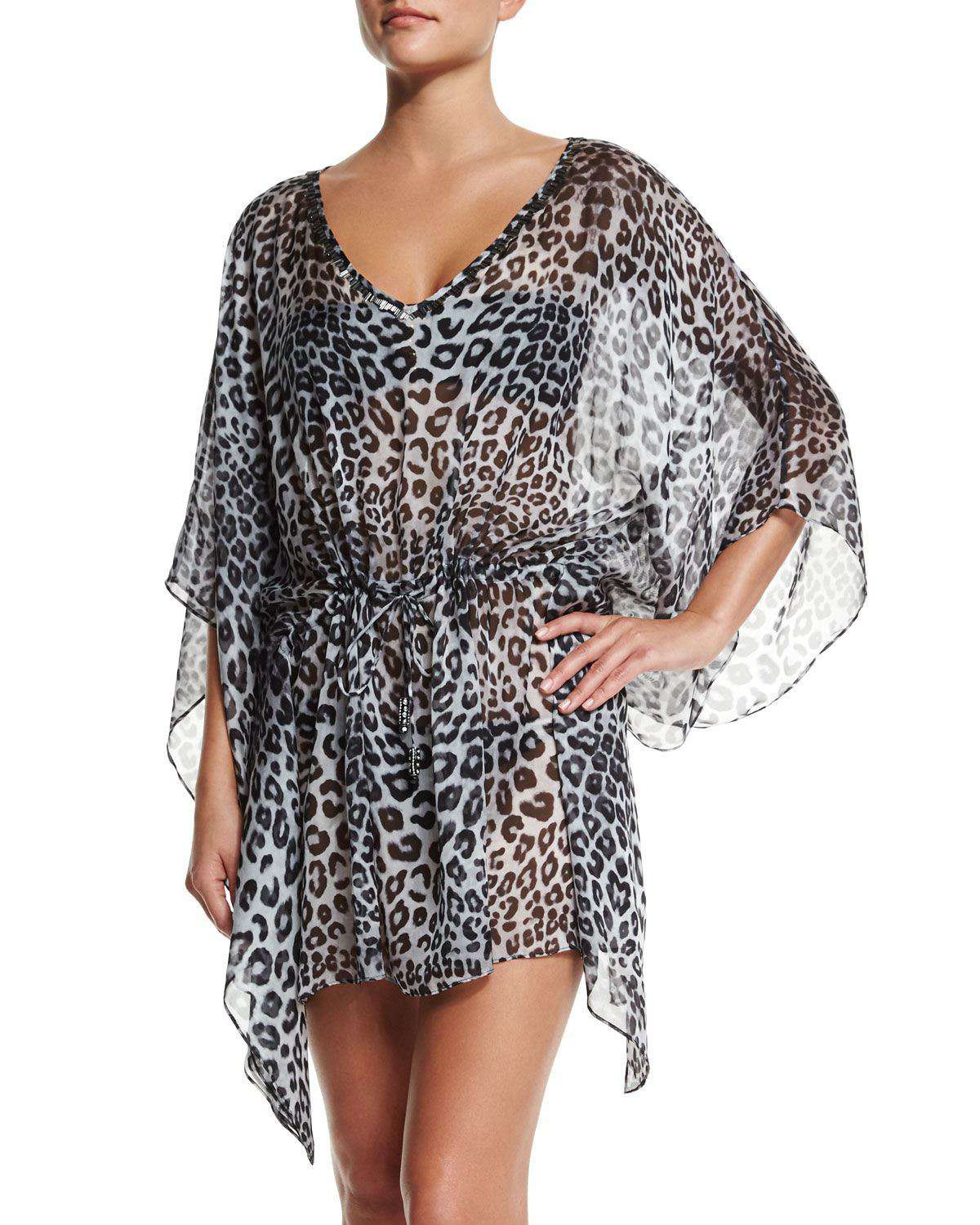 MARIE FRANCE VAN DAMME HAND EMBELLISHED SILK KAFTAN UK 8 - Image 8