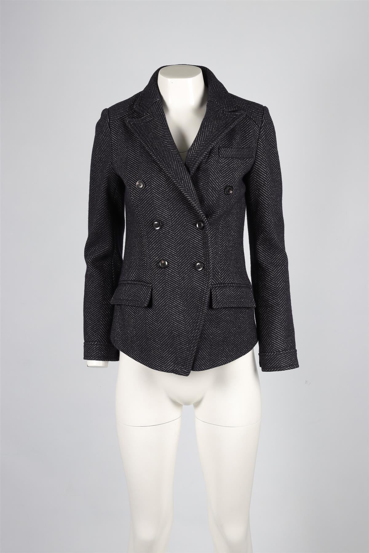 MARISSA WEBB NAVY WOOL JACKET SMALL - Image 2