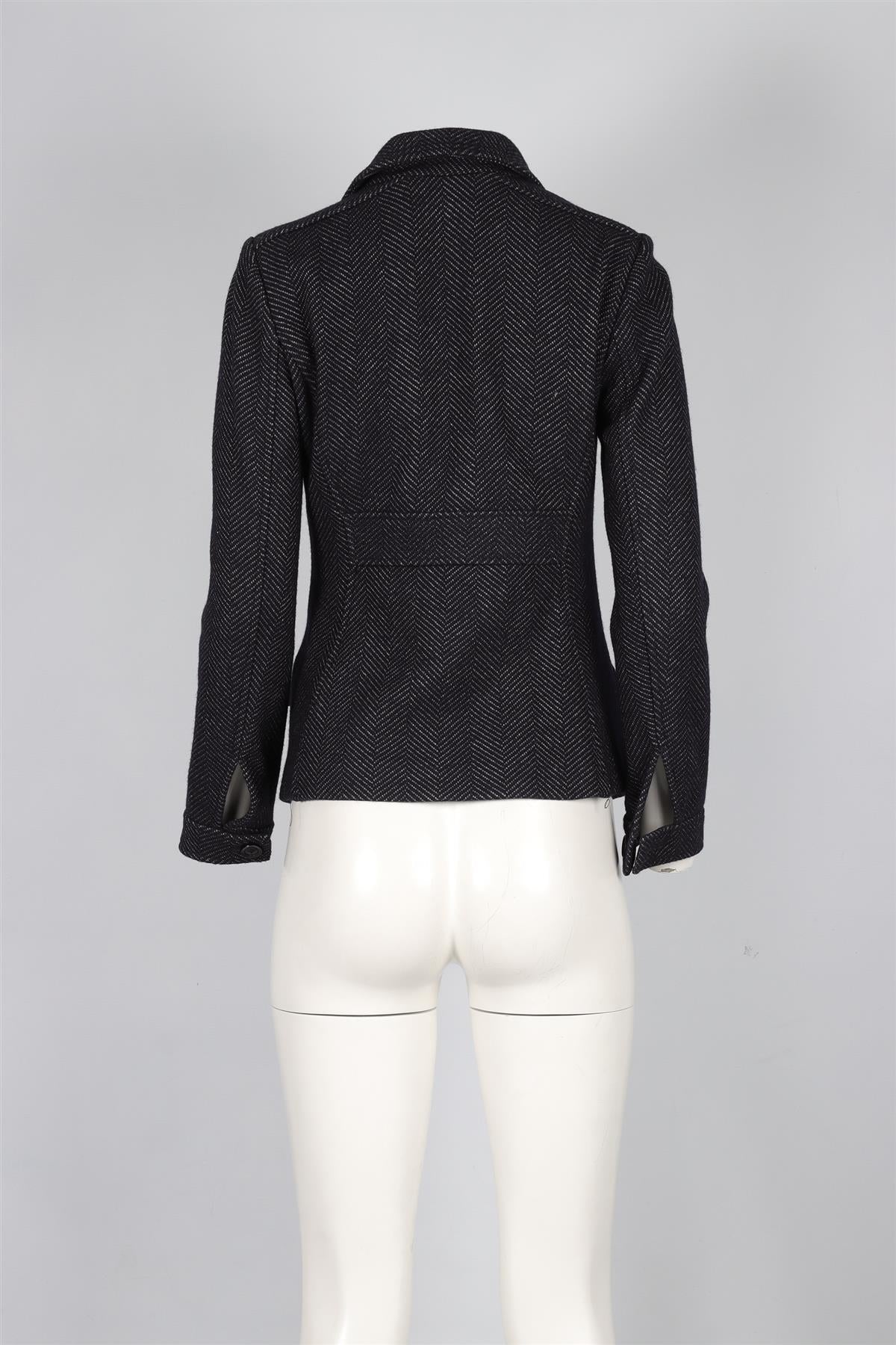 MARISSA WEBB NAVY WOOL JACKET SMALL - Image 4