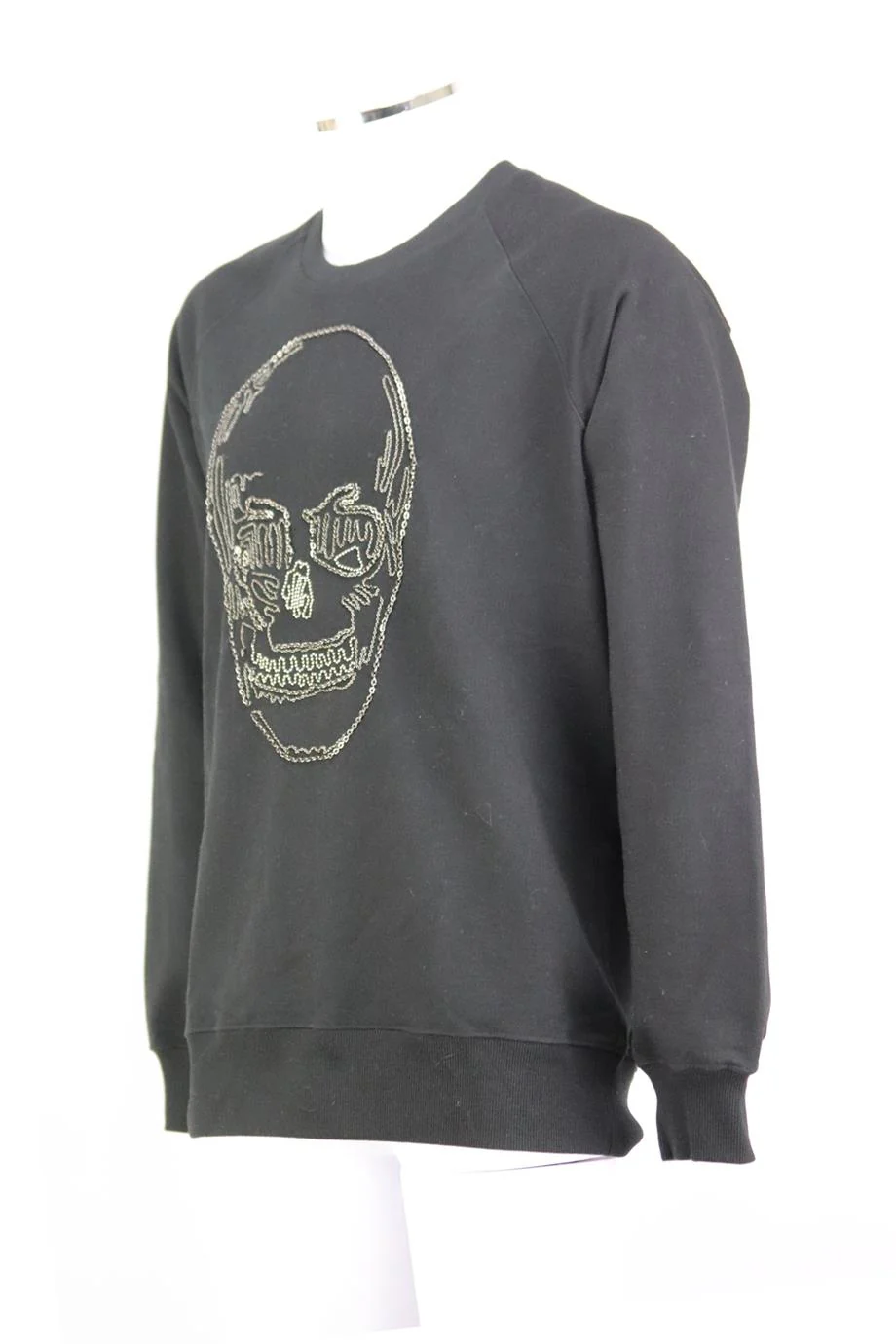 MARKUS LUPFER MEN'S EMBELLISHED COTTON SWEATSHIRT LARGE - Image 3
