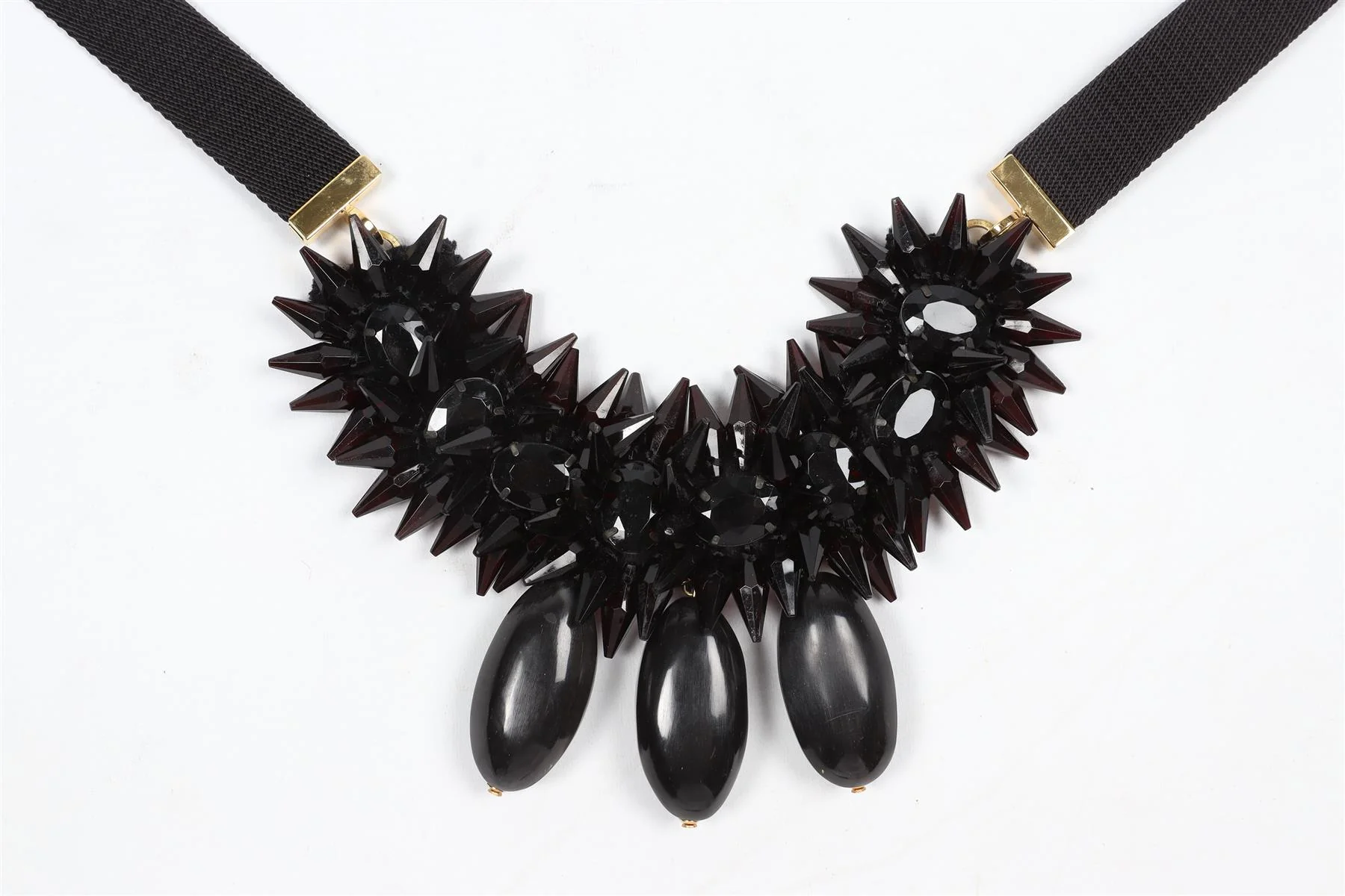 MARNI BLACK ACETATE AND RIBBON NECKLACE - Image 3