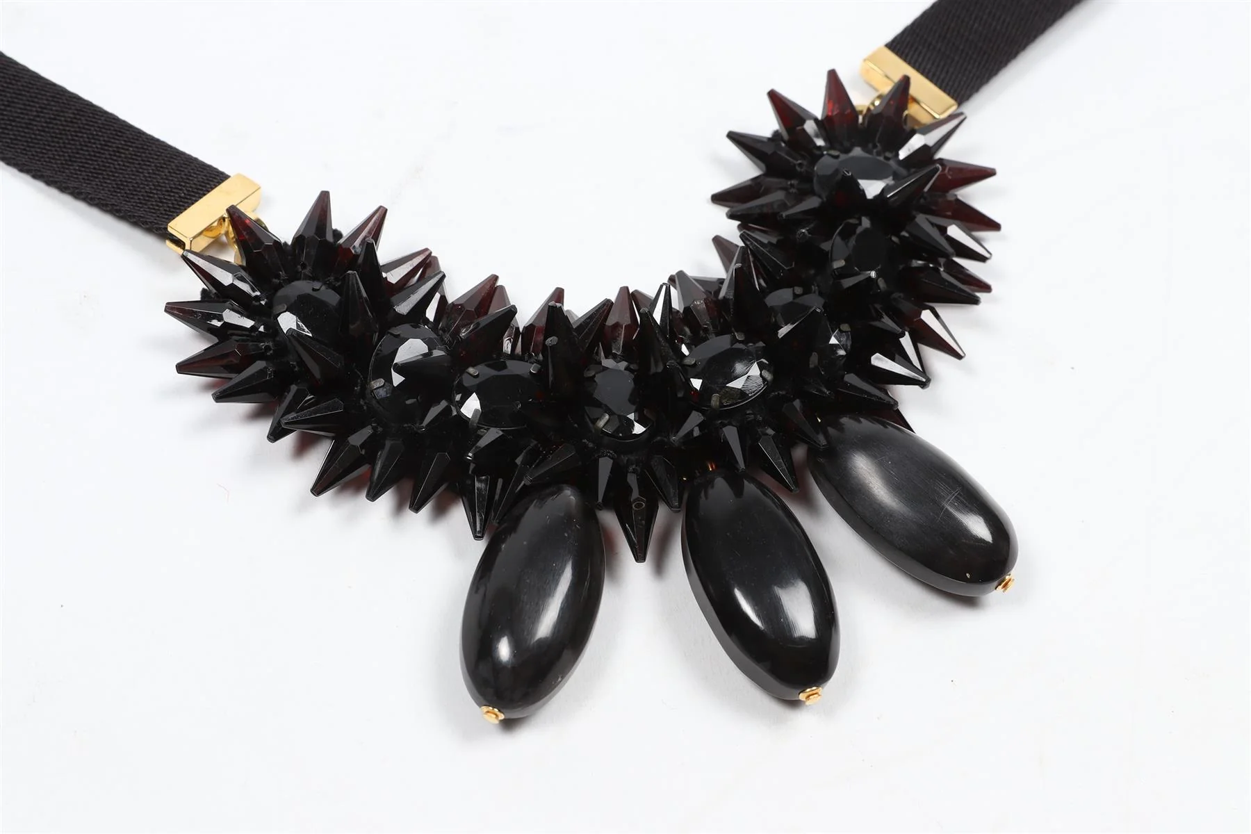 MARNI BLACK ACETATE AND RIBBON NECKLACE - Image 4