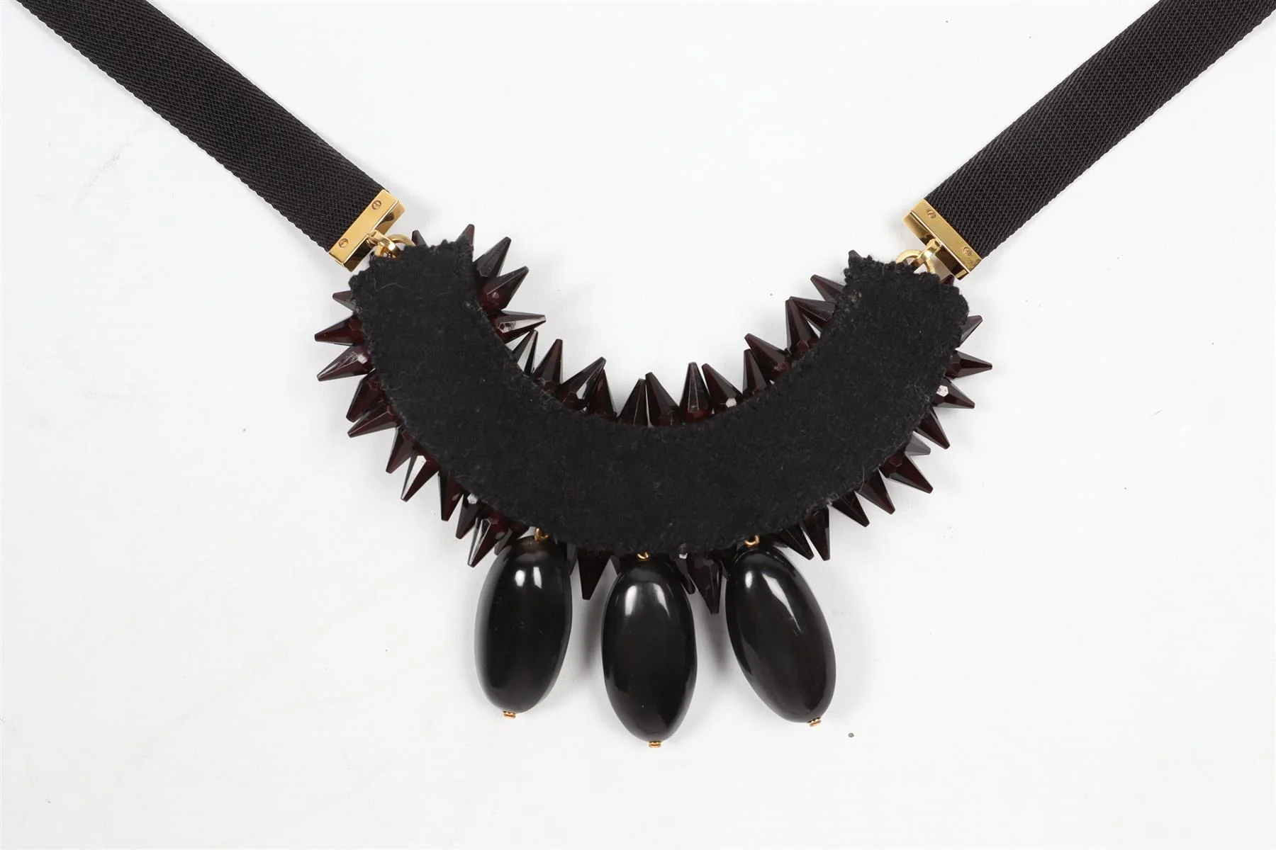 MARNI BLACK ACETATE AND RIBBON NECKLACE - Image 5