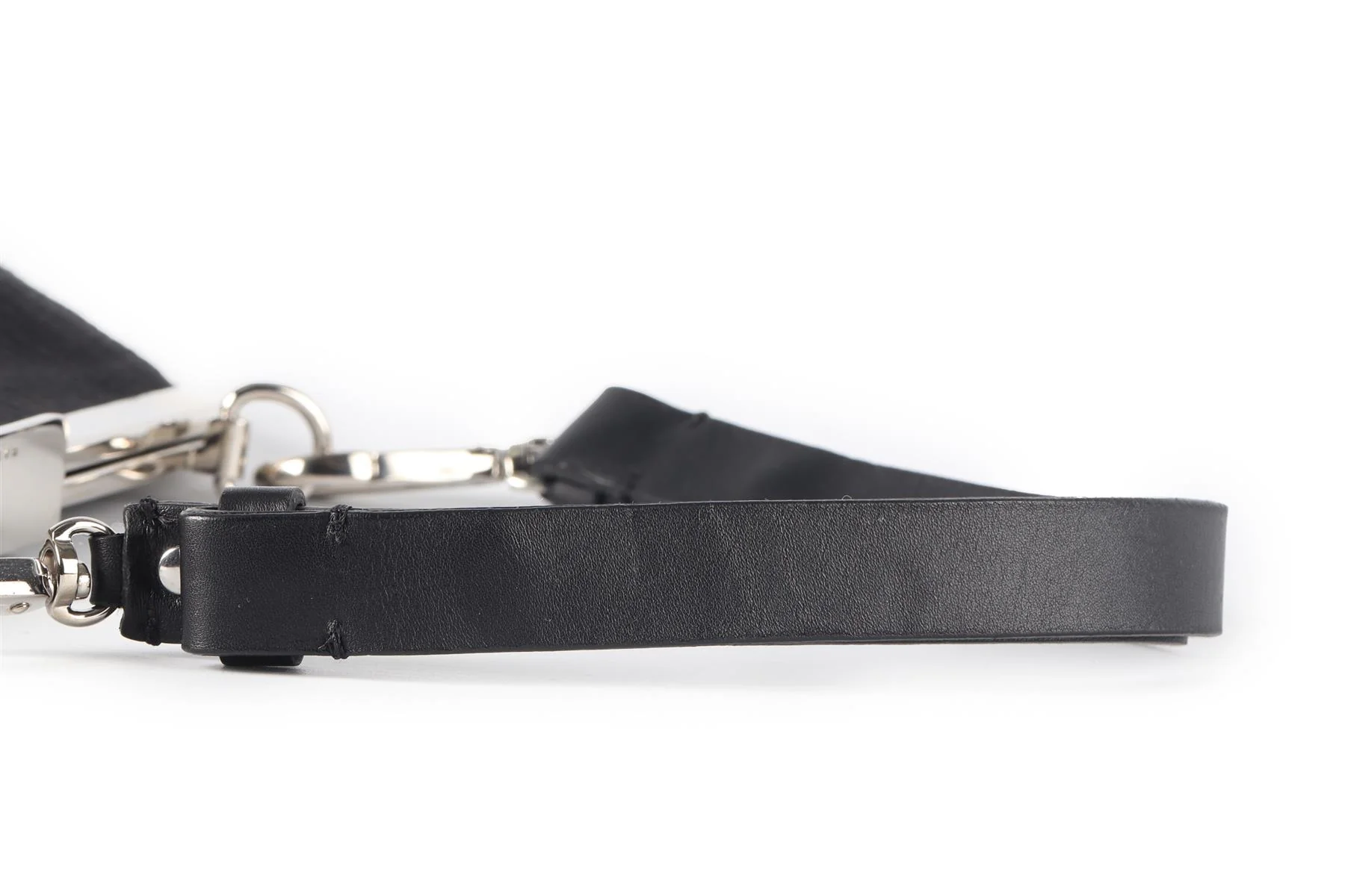 MARNI BLACK FABRIC AND LEATHER SHOULDER BAG - Image 12