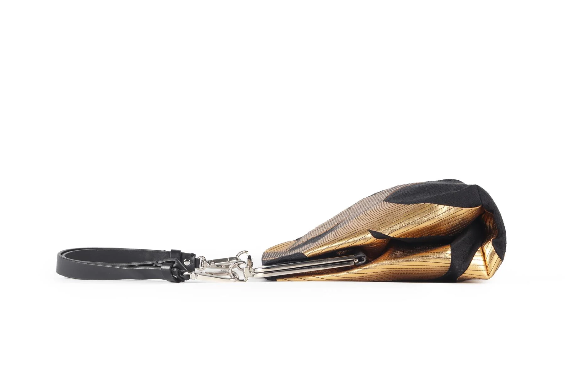MARNI BLACK FABRIC AND LEATHER SHOULDER BAG - Image 5