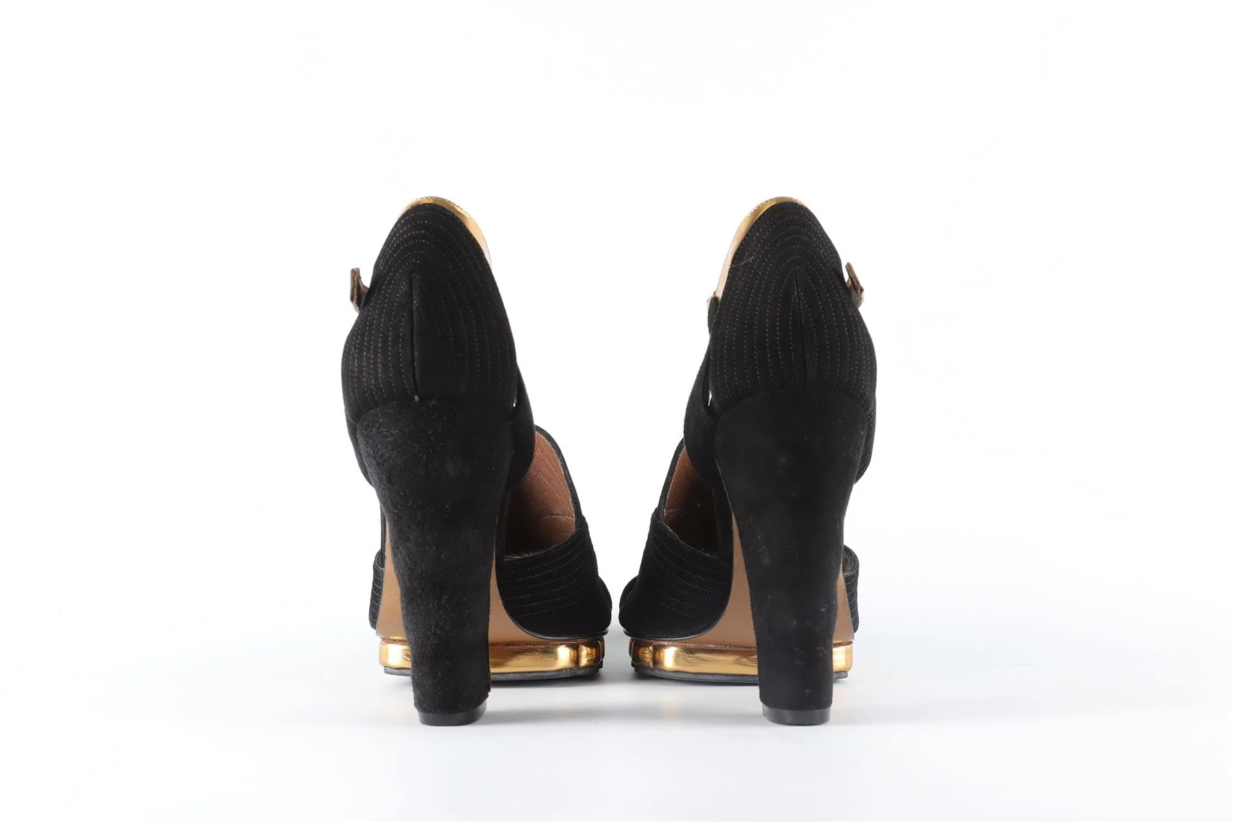 MARNI BLACK SUEDE SANDALS EU 40 UK 7 US 10 - Image 5