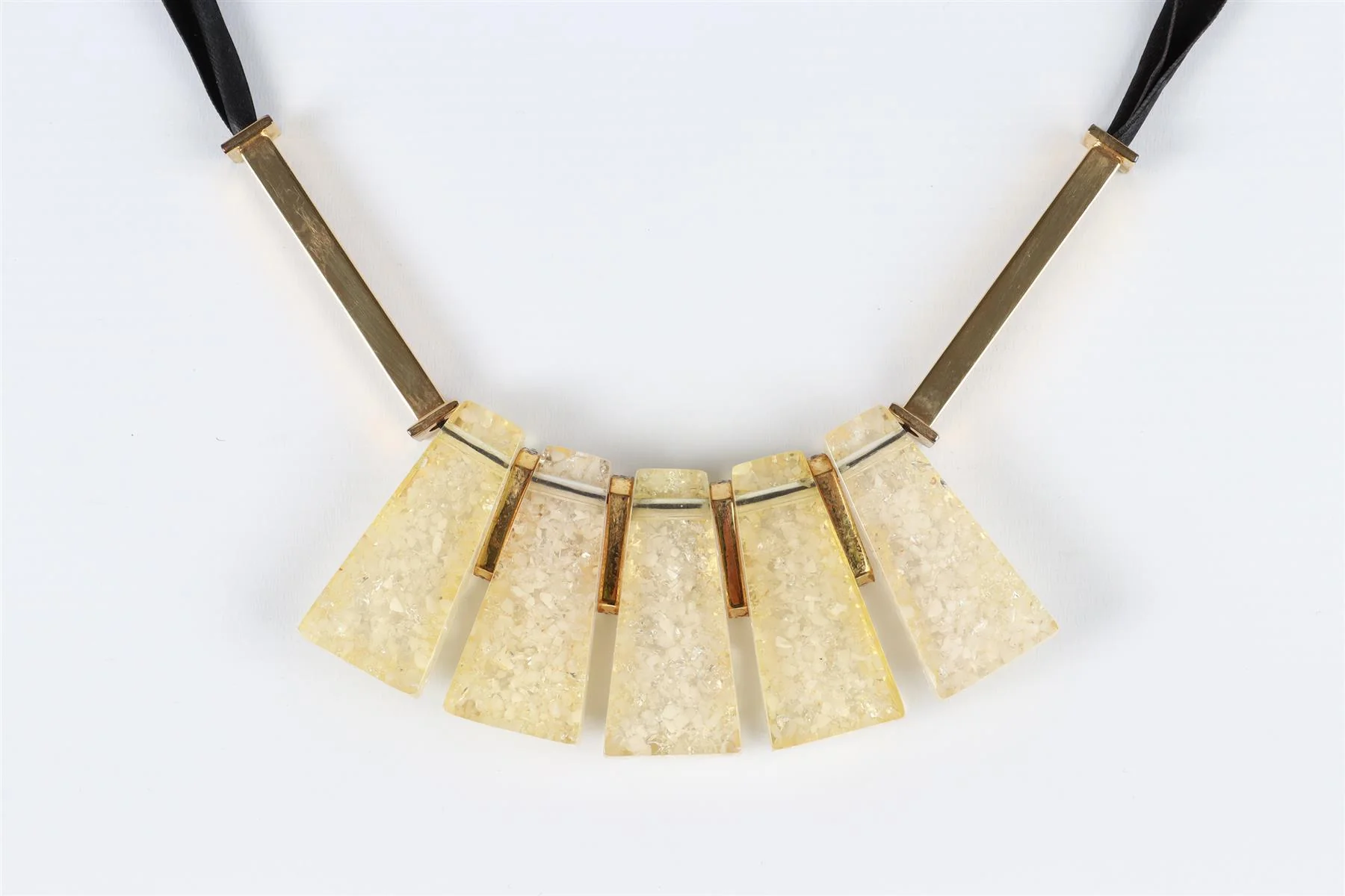 MARNI GOLD ACRYLIC NECKLACE - Image 5