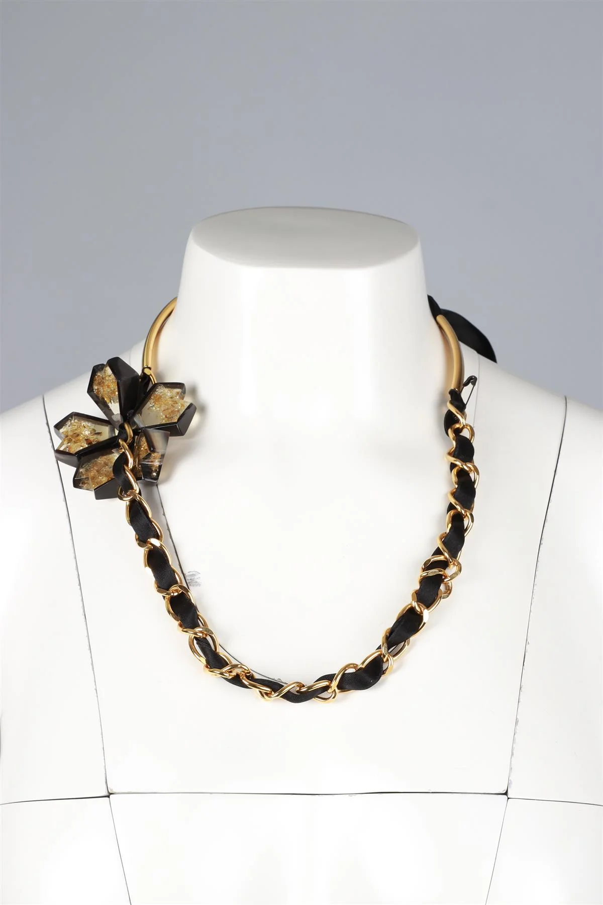 MARNI GOLD ACRYLIC NECKLACE - Image 7